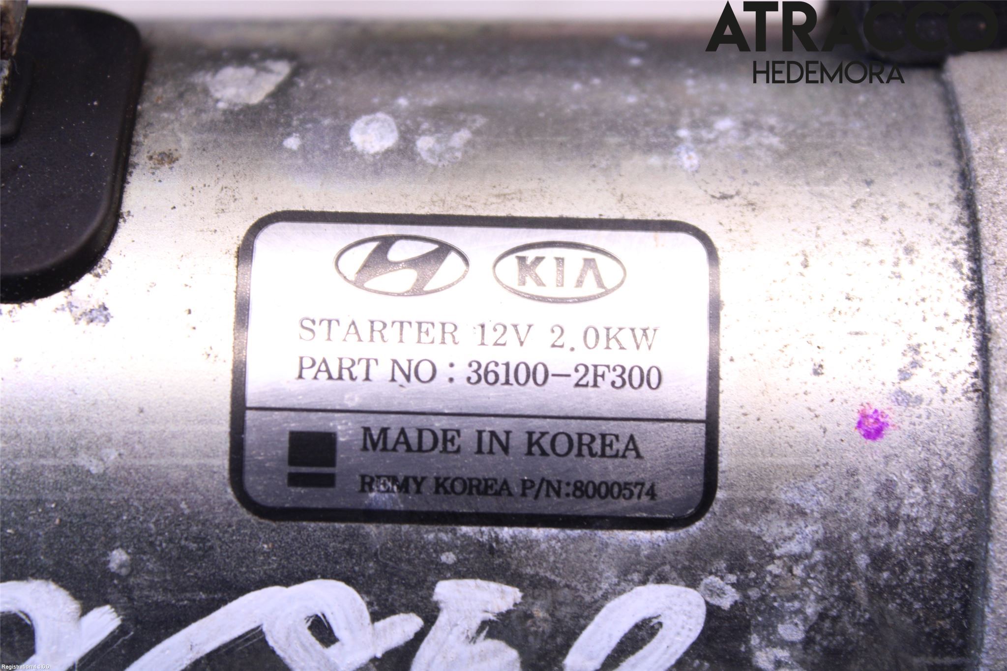 Hyundai TUCSON 05- Startmotor Diesel