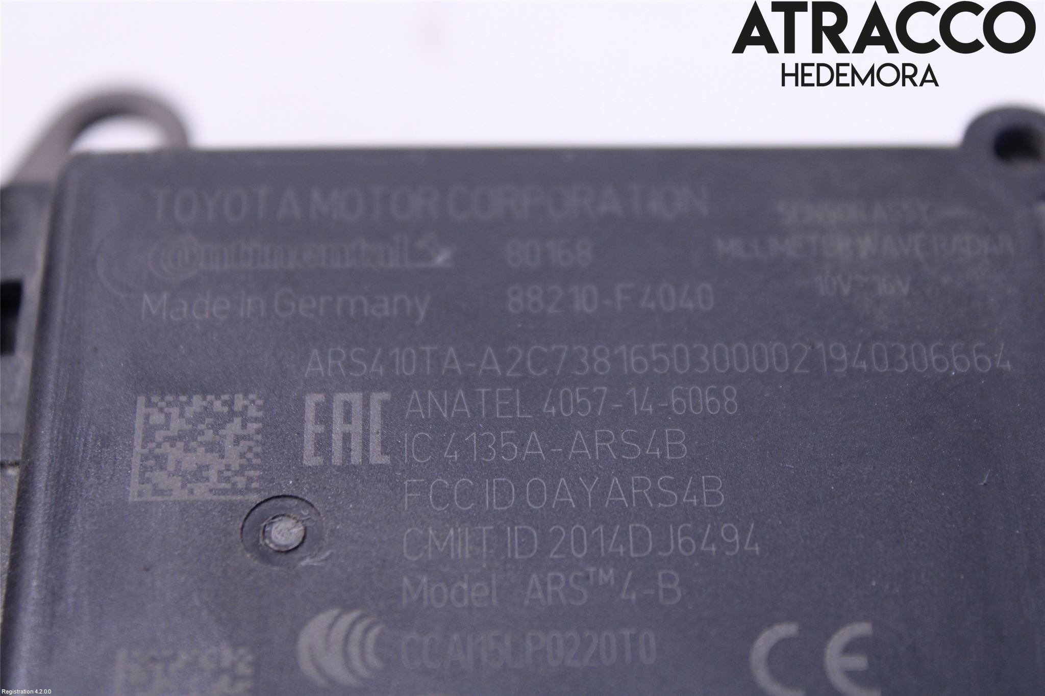 Toyota C-HR 16-23 Sensor Adaptiv Farthållare