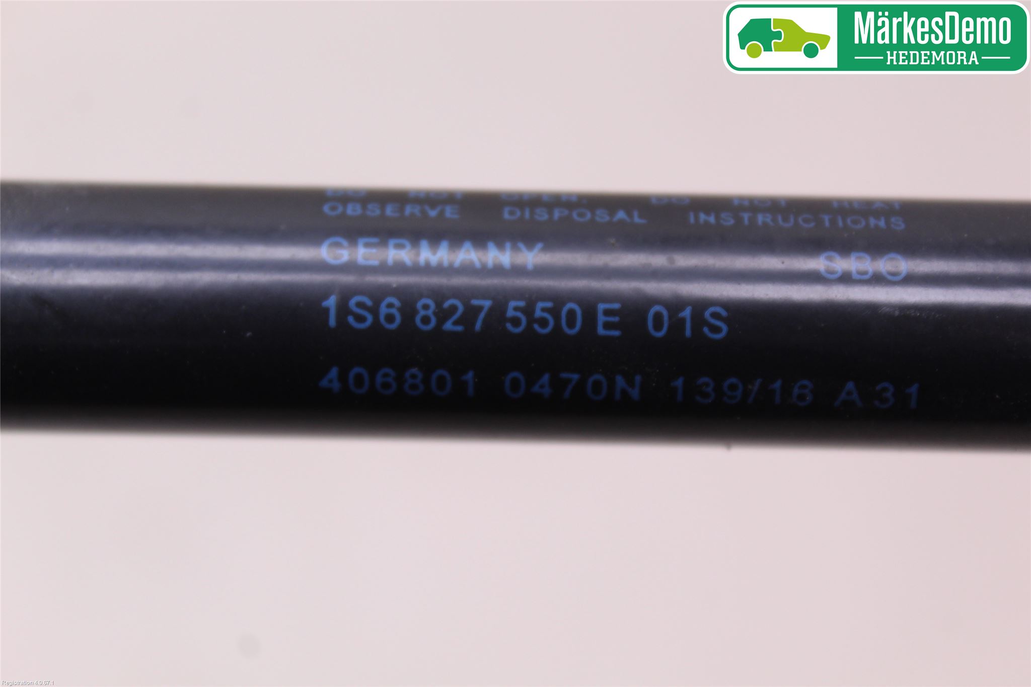 Volkswagen VW UP! / E-UP! Gasfjäder Baklucka