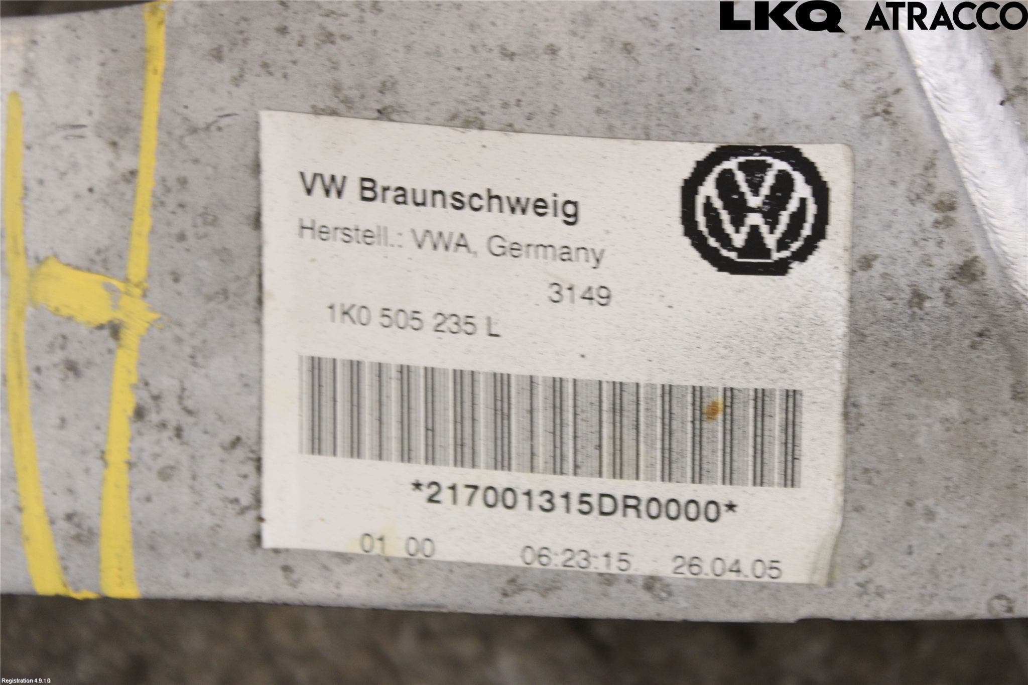 Skoda OCTAVIA (1Z) 05-13 Bakaxelbalk