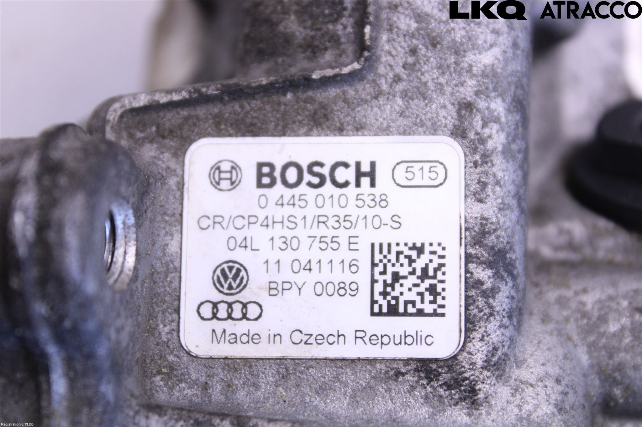 Volkswagen VW PASSAT 15-19 Bränsle Insppump Diesel
