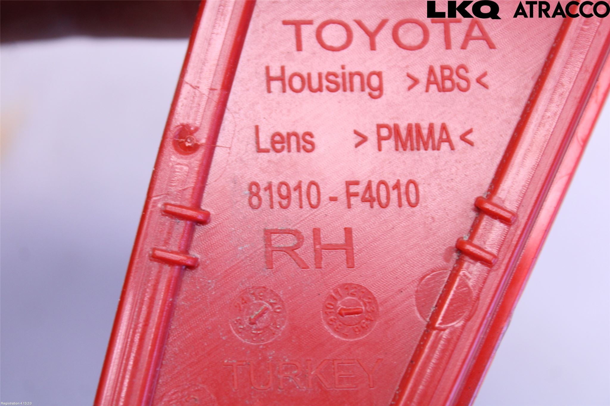 Toyota YARIS XP21 20- Dimljus/Reflex Bak