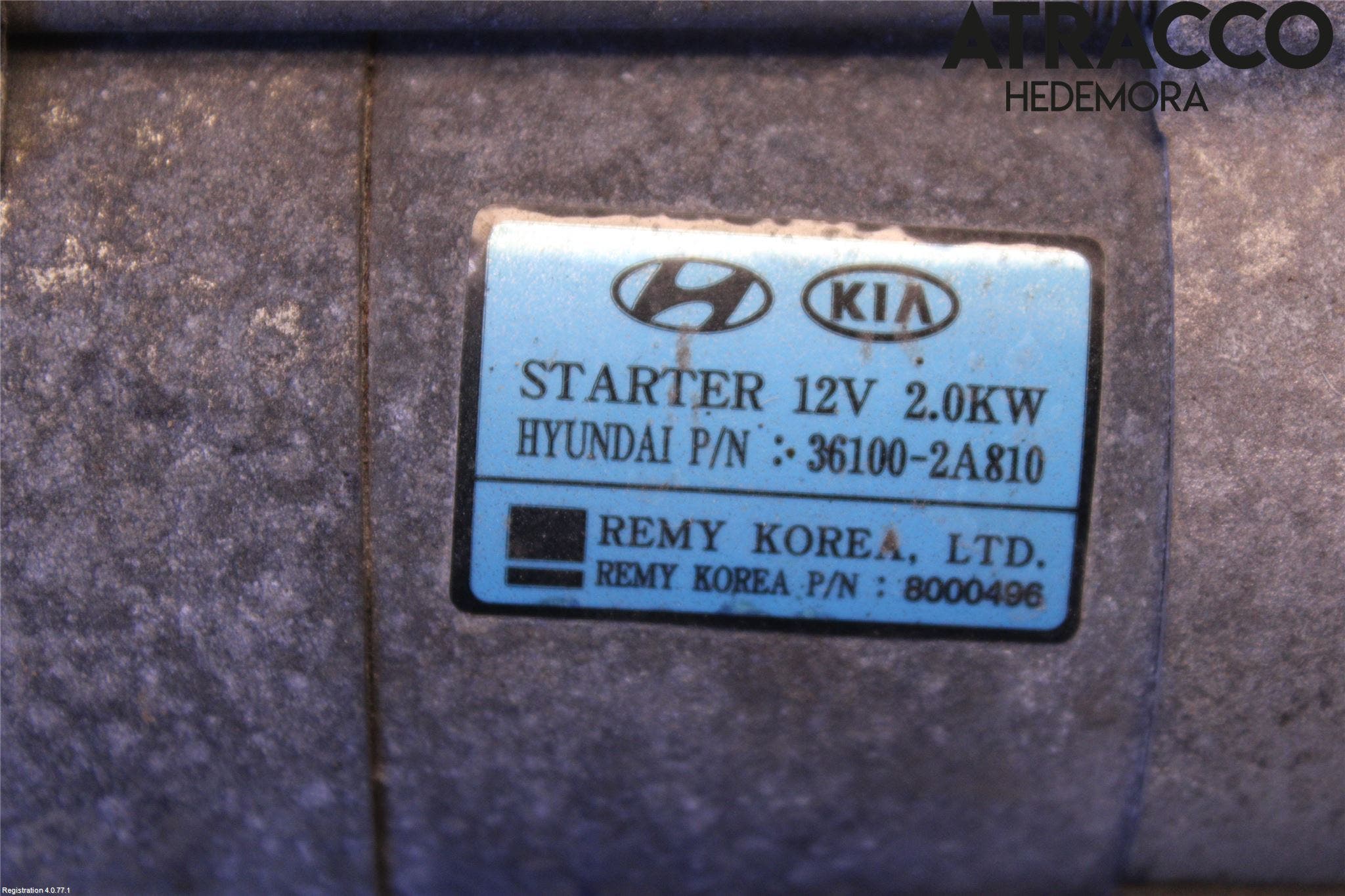 Kia OPTIMA 00-15 Startmotor Diesel