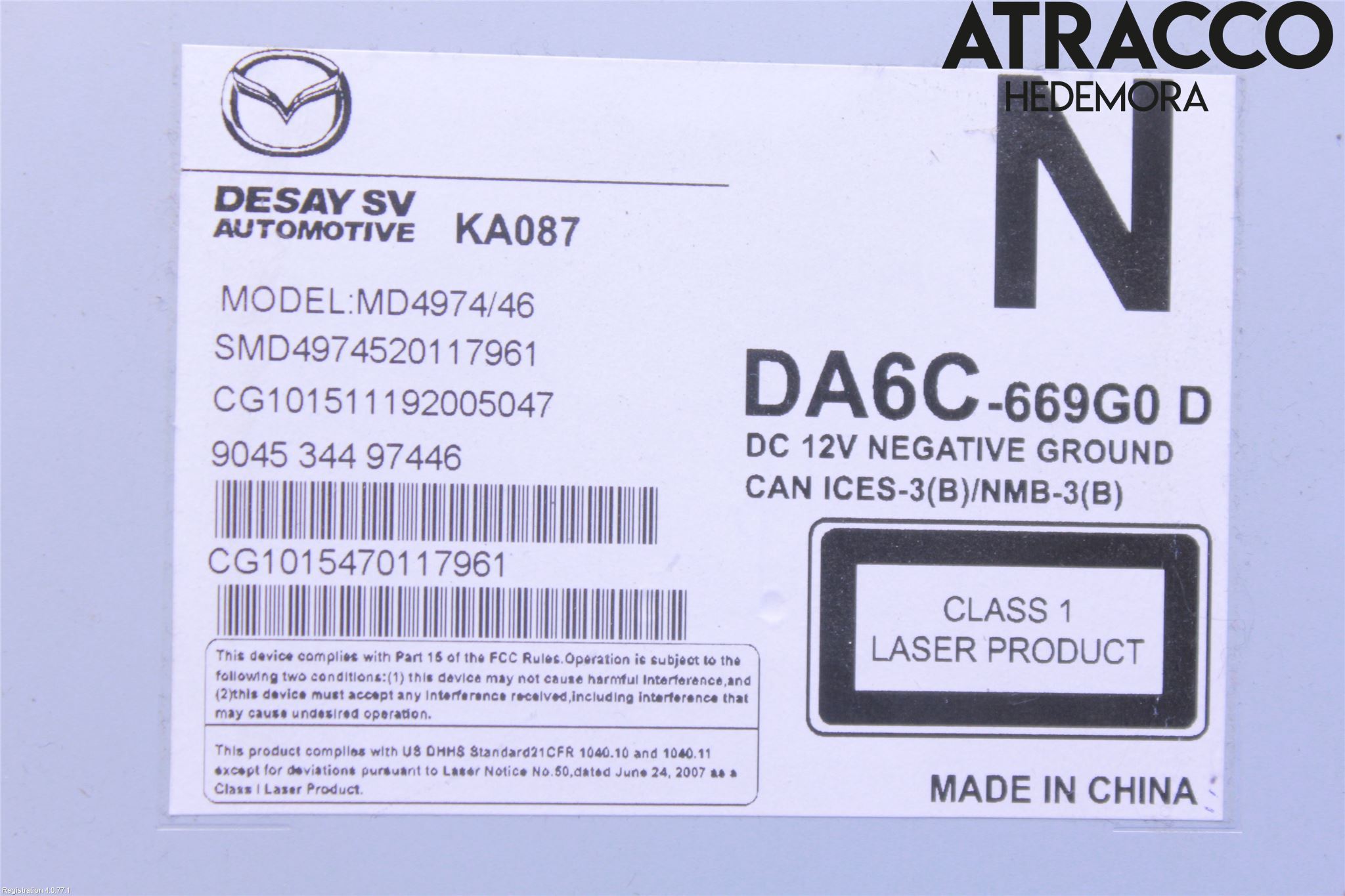 Mazda 2 (DJ) 15-22 Cd Radio - Multimediapanel