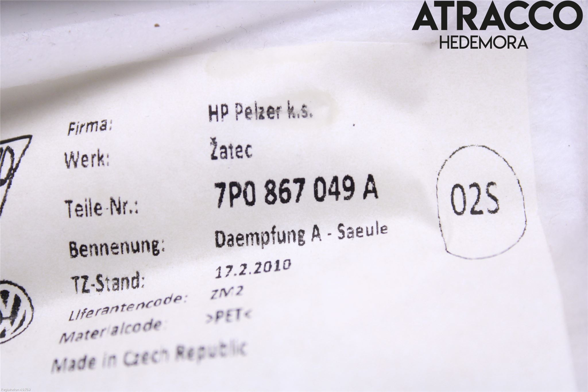 Porsche CAYENNE 03- Inr Plastd A-B-C Stolpe