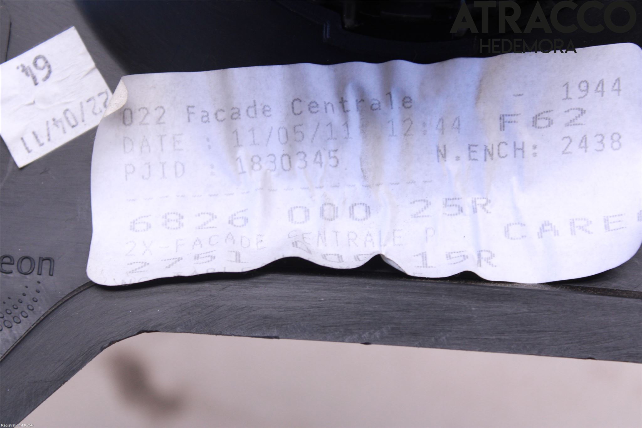 Opel MOVANO B 10-22 Instrument-Radio Sarg