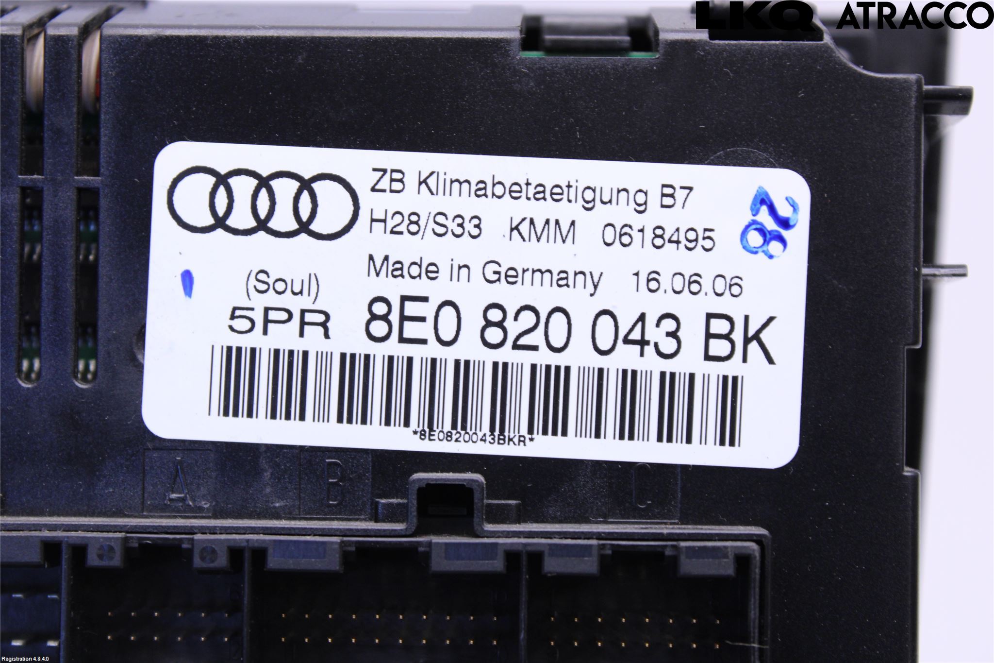 Audi A4/S4 05-07 Ac Styrenhet Ac Manöveren
