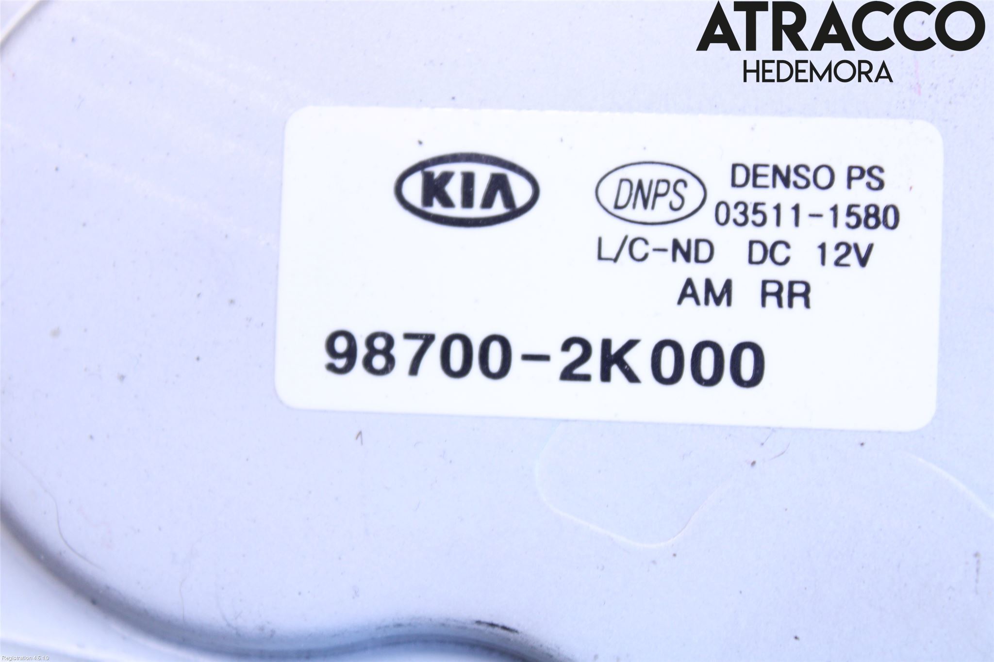 Kia SOUL 09- Torkarmotor Baklucka