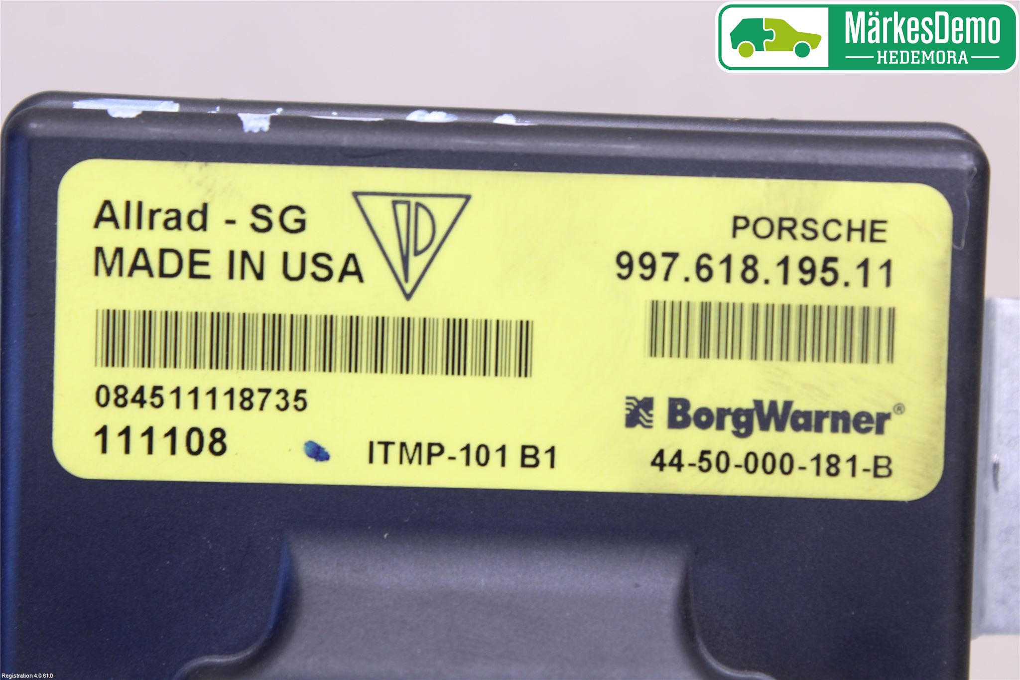 Porsche 911 64- Styrenhet Fyrhjulsdrift