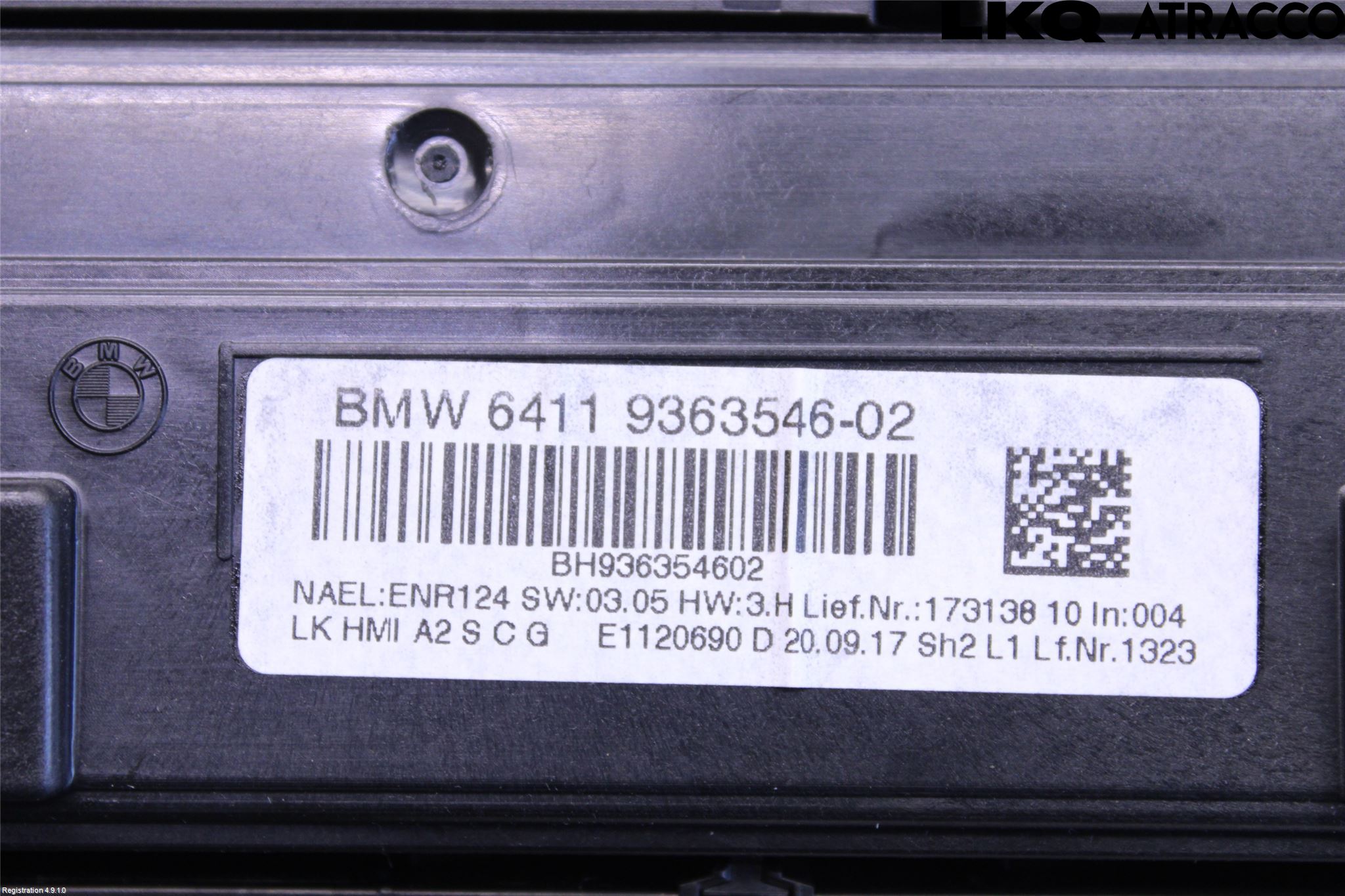 BMW 3 F30/F31/F80 12-19 Ac Styrenhet Ac Manöveren