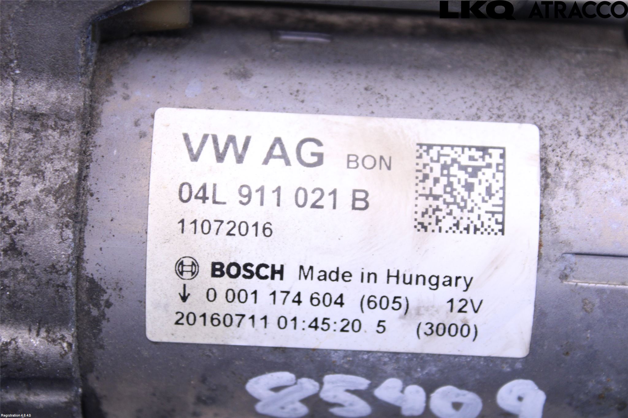 Audi A4/S4 B9 16-19 Startmotor Diesel