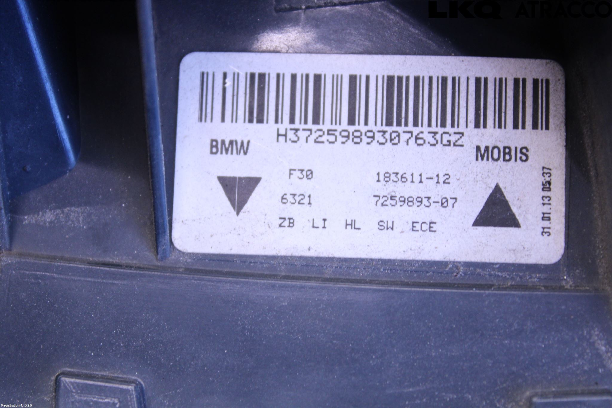 BMW 3 F30/F31/F80 12-19 Bakljus Vänster