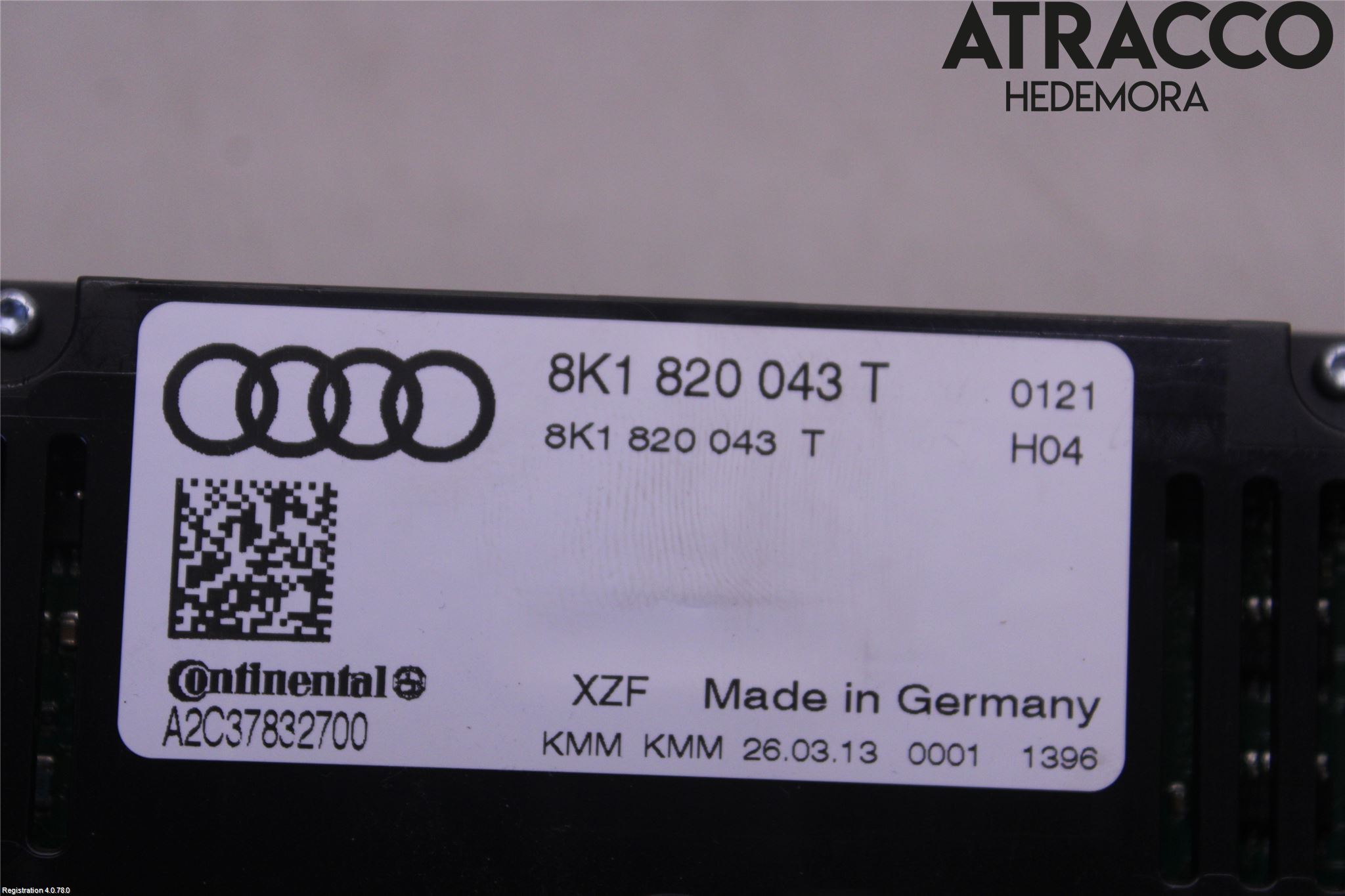 Audi Q5 09-16 Ac Styrenhet Ac Manöveren