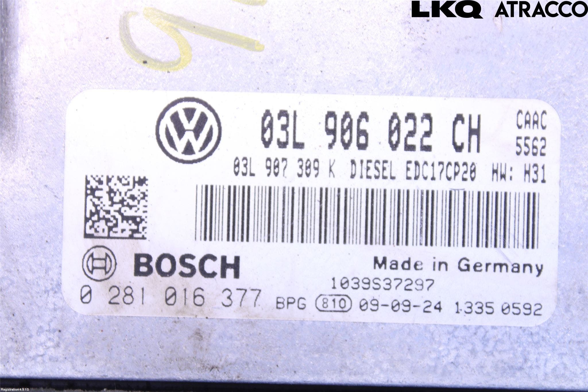 Volkswagen VW TRANSP/CARAVELLE (T5) 04-15 Styrenhet Inspump Diesel