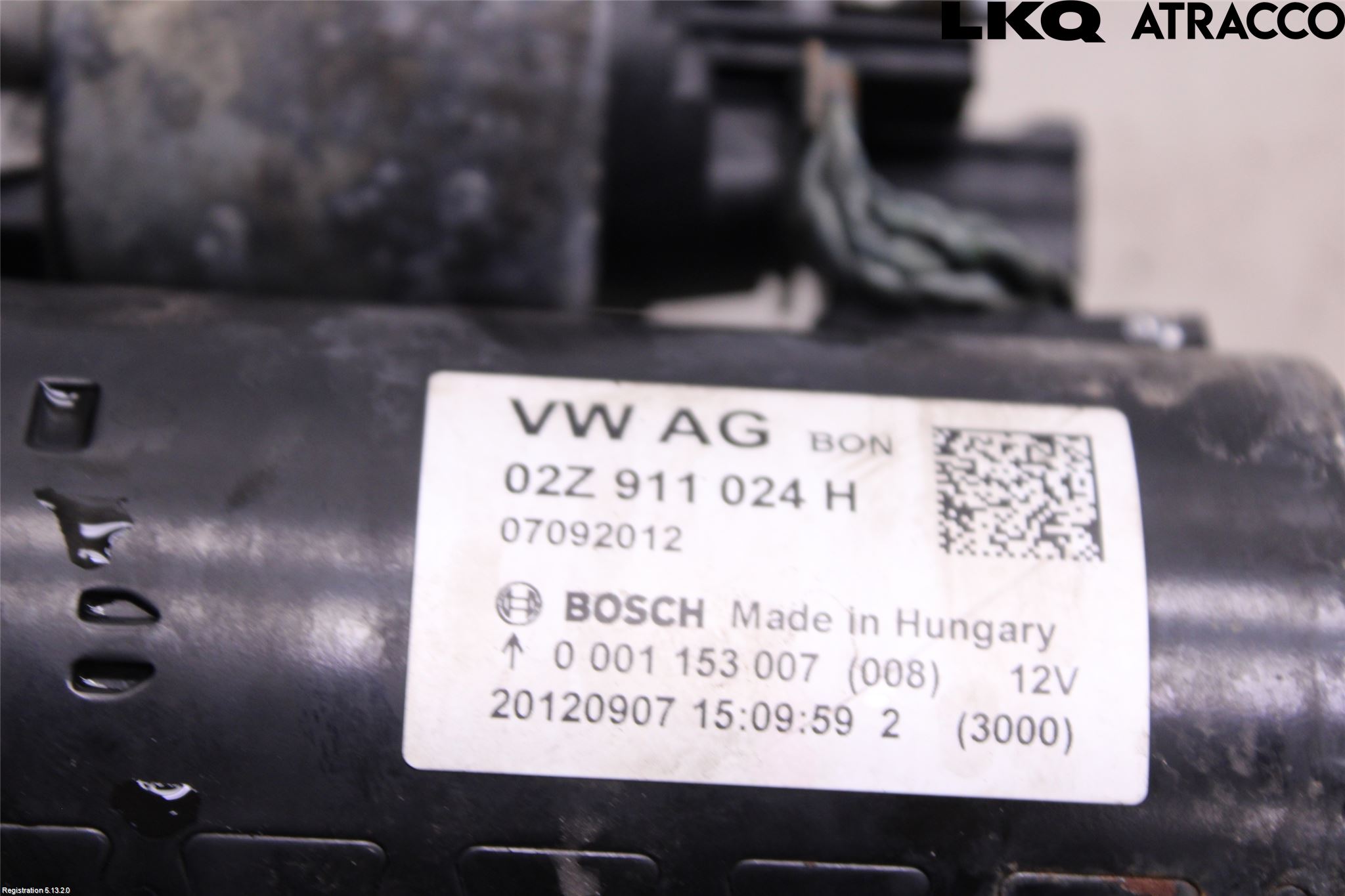 Volkswagen VW GOLF VI 09-13 Startmotor Diesel