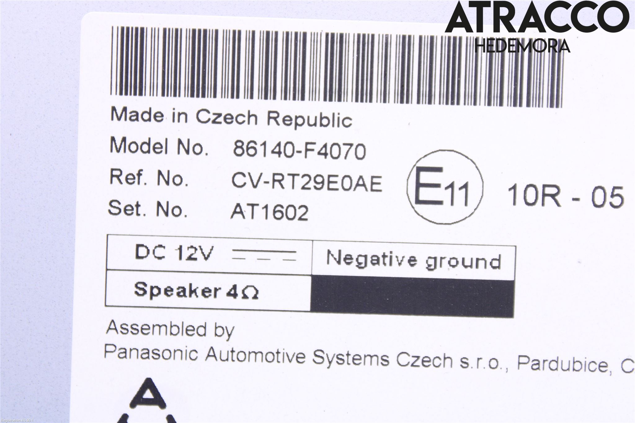 Toyota C-HR 16-23 Cd Radio - Multimediapanel