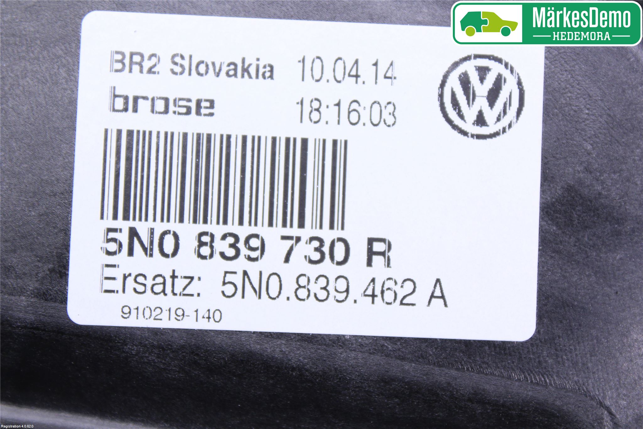 Volkswagen VW TIGUAN 07-16 Fönsterhiss El Kompl