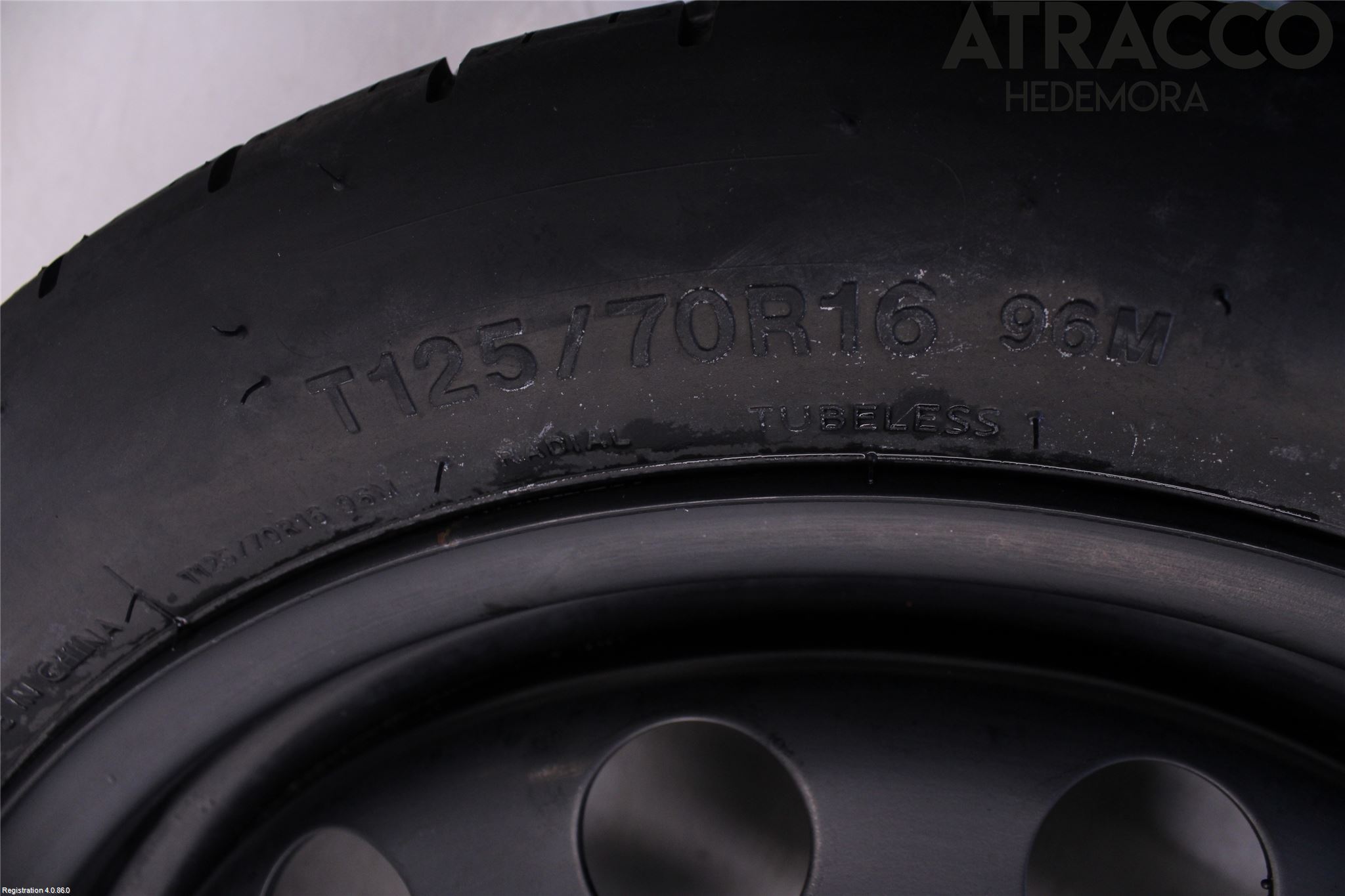 Volkswagen VW SCIROCCO 09-17 Hjul Reservhjul Minityp