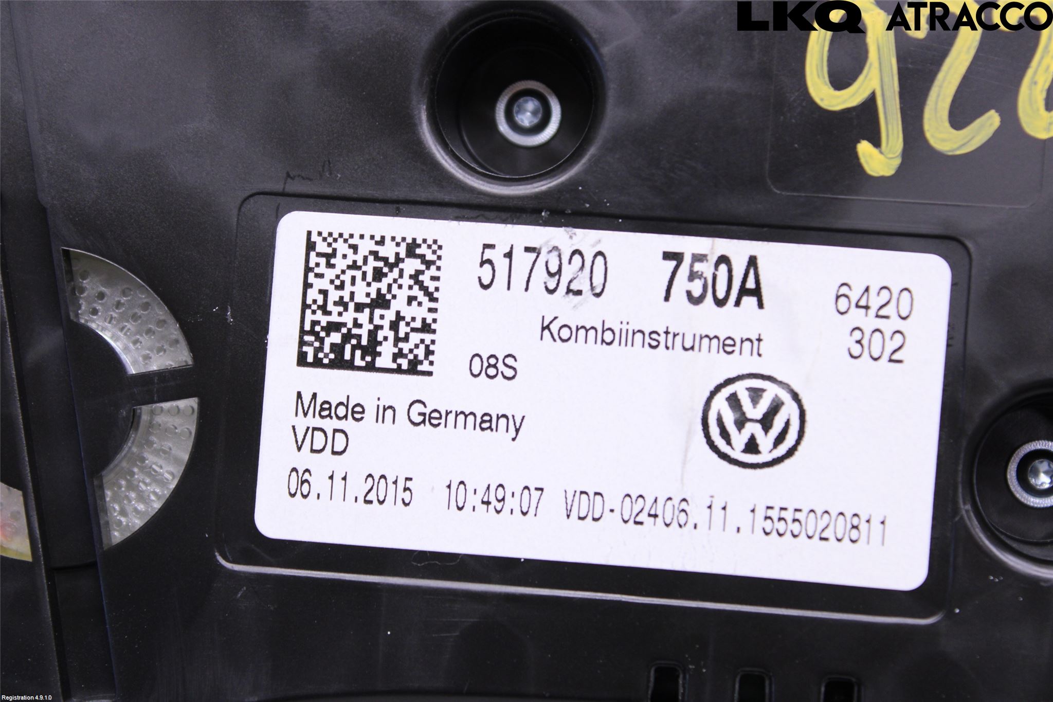 Volkswagen VW GOLF SPORTSVAN 15-20 Instrument Komb