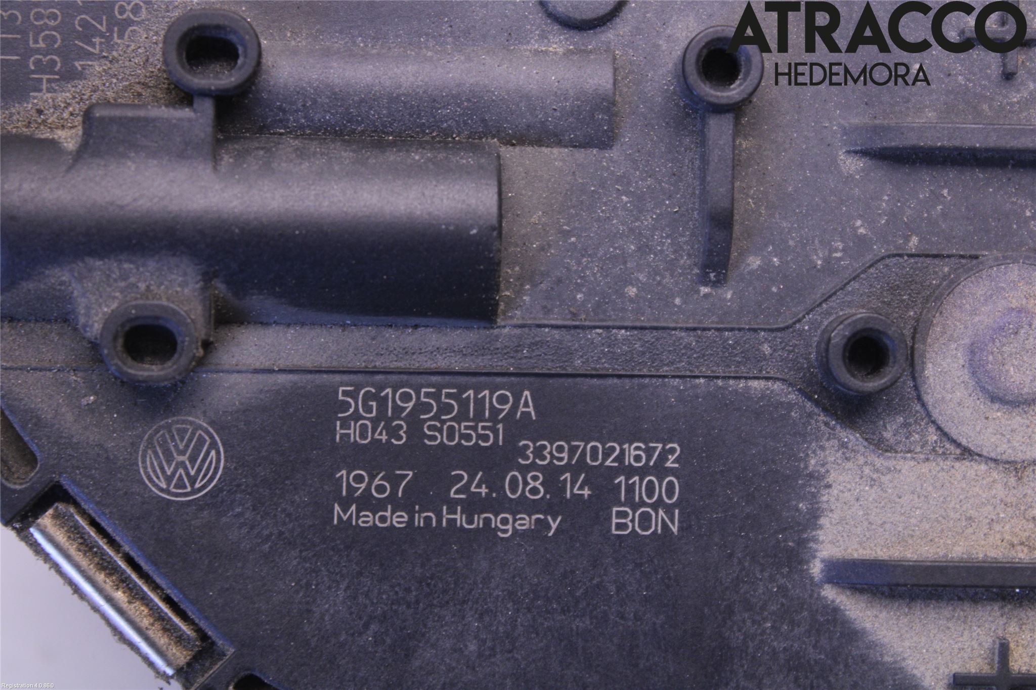Volkswagen VW GOLF / E-GOLF VII 13-20 Torkarmotor Vindruta
