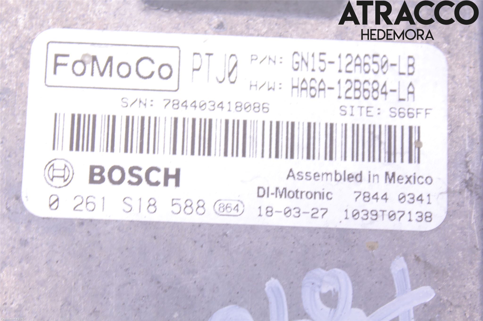 Ford FIESTA (VII) 18-23 Styrenhet Insprut Bensin
