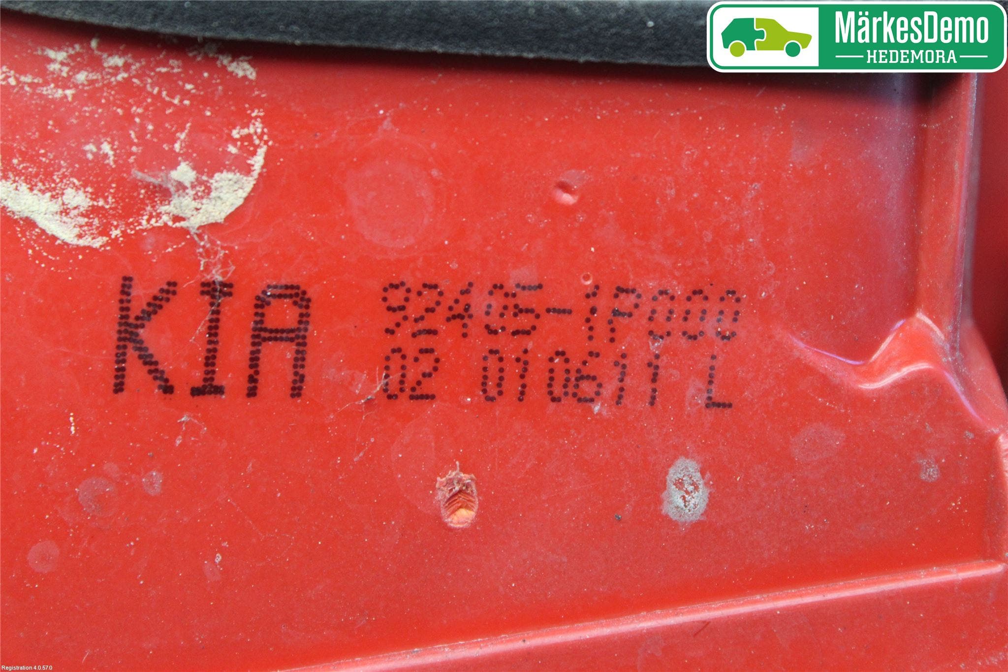 Kia VENGA 10-19 Bakljus Lucka Vä