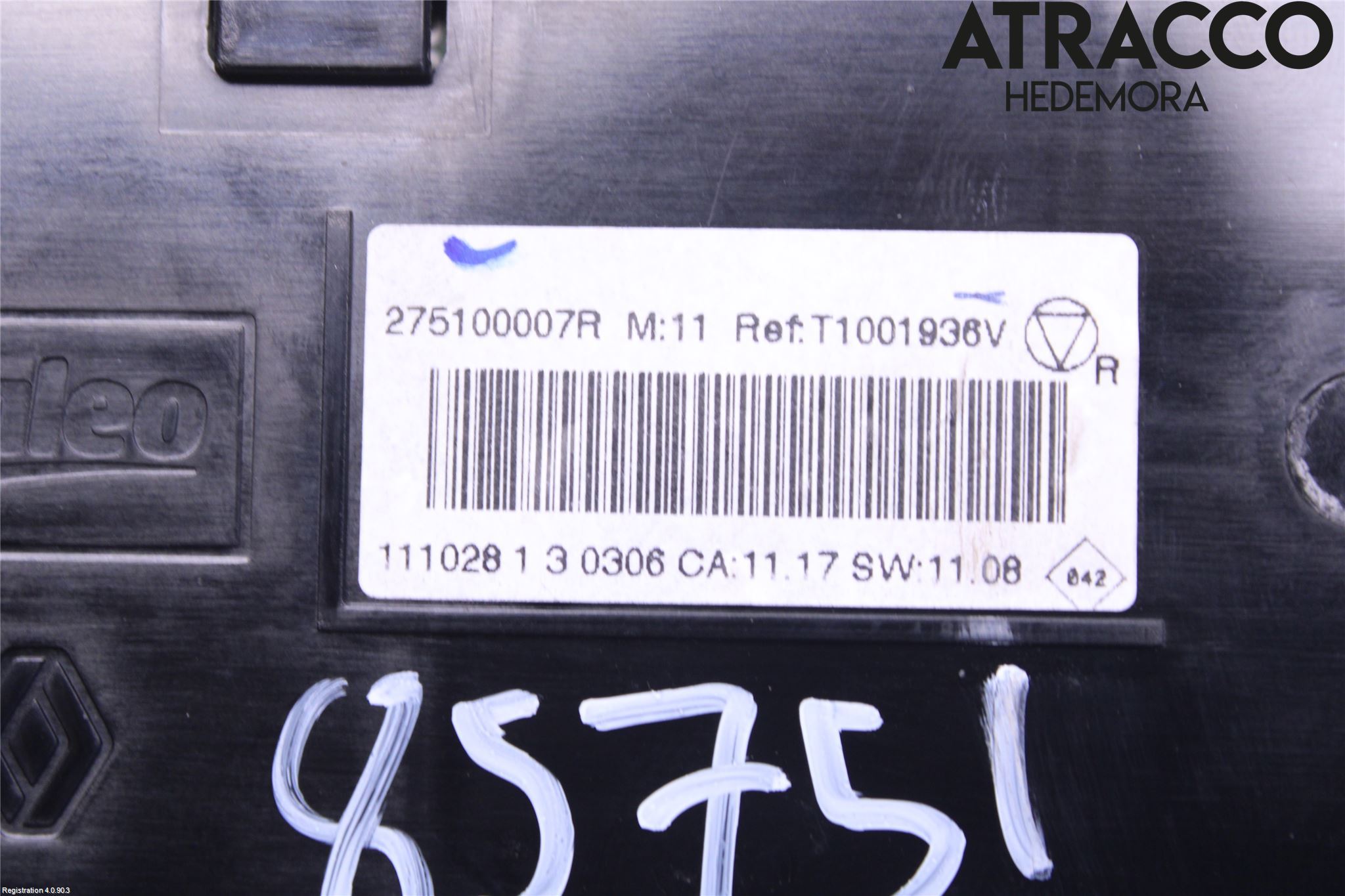 Renault MEGANE III 09-15 Ac Styrenhet Ac Manöveren