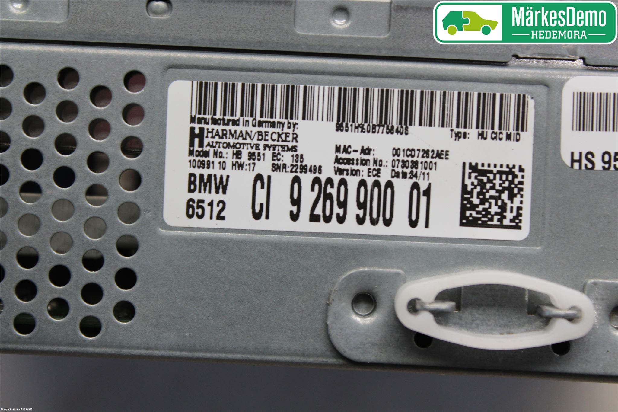 BMW 5 F10/F11/F18 09-17 Cd Radio - Multimediapanel