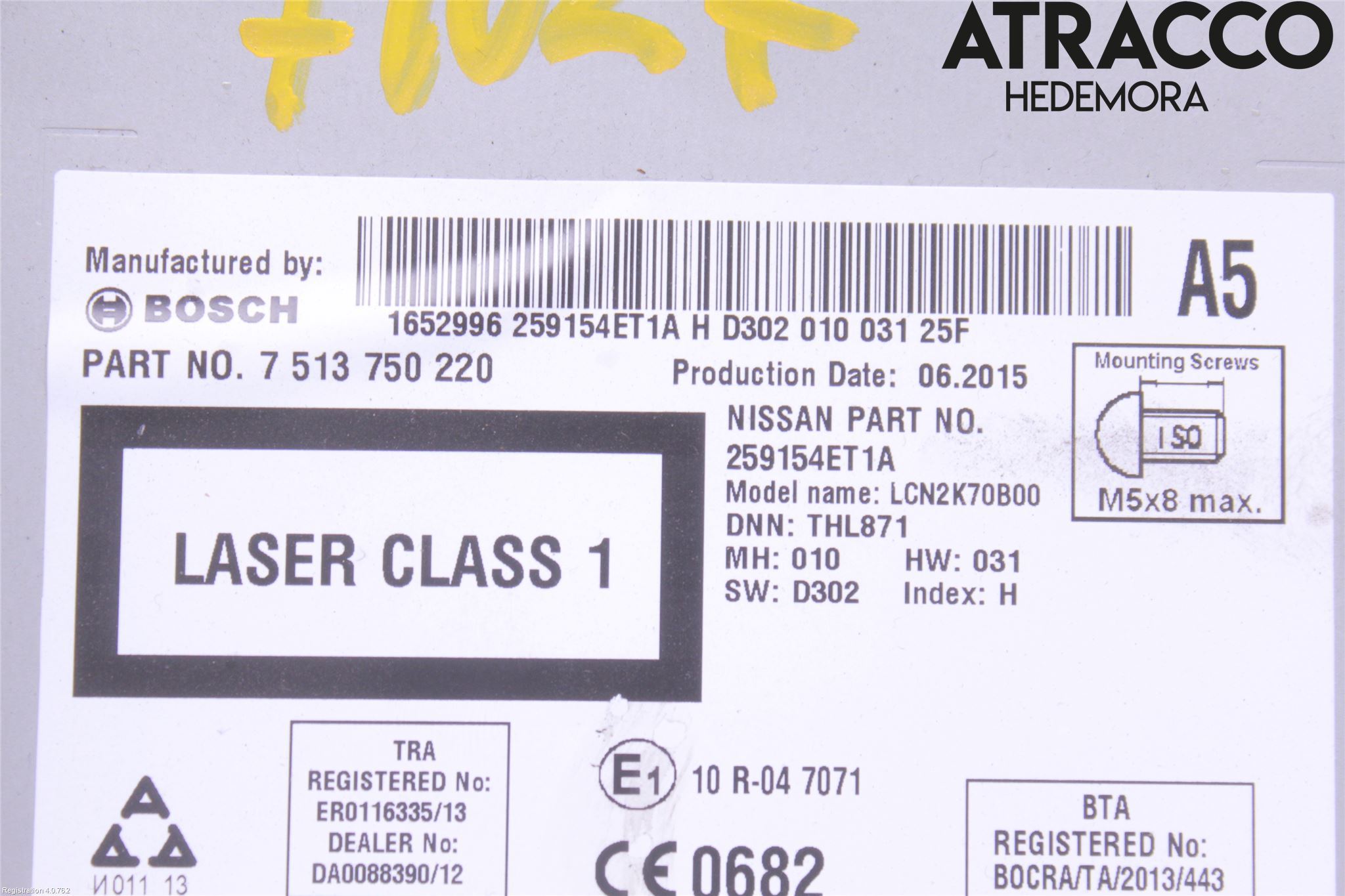 Nissan QASHQAI 14-17 Cd Radio - Multimediapanel