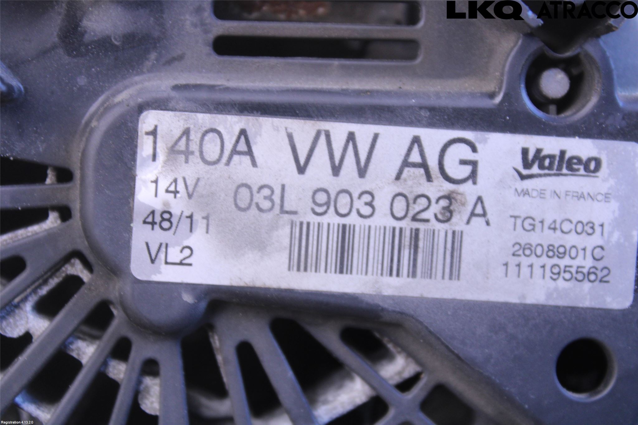 Volkswagen VW GOLF PLUS/CROSS GOLF 04-14 Generator