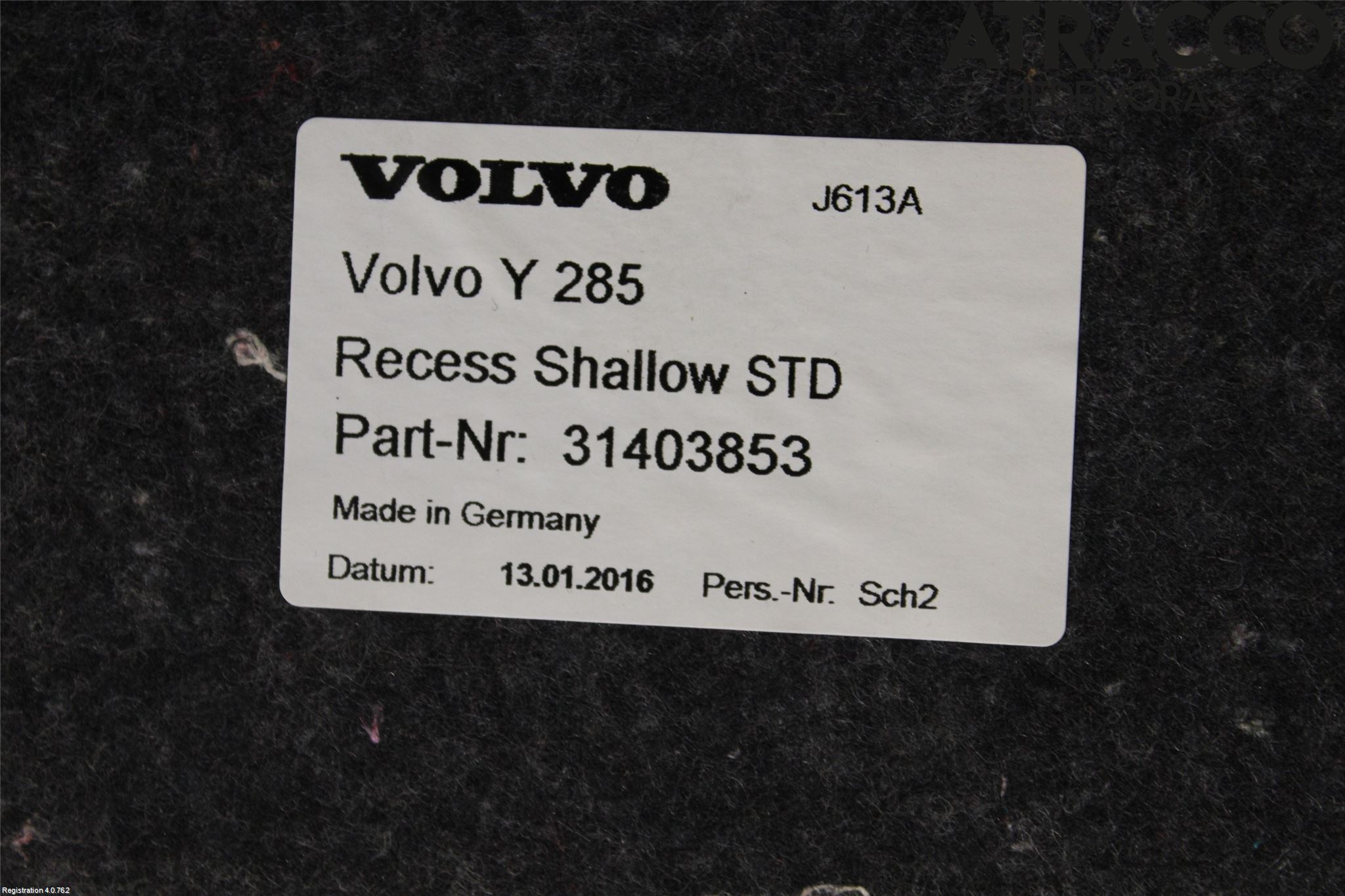 Volvo XC70 14-16 Inrbagagerumklädsel-Golv