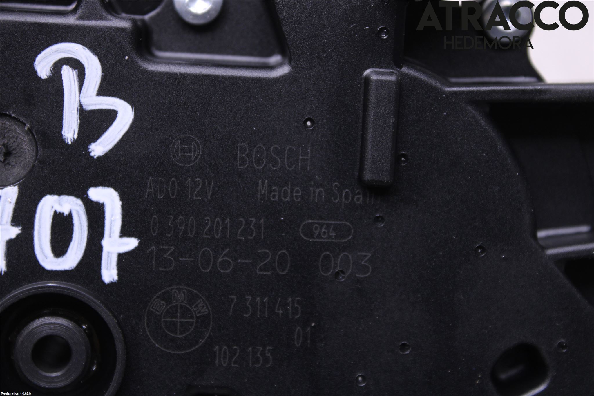 BMW 3 F30/F31/F80 12-19 Torkarmotor Baklucka