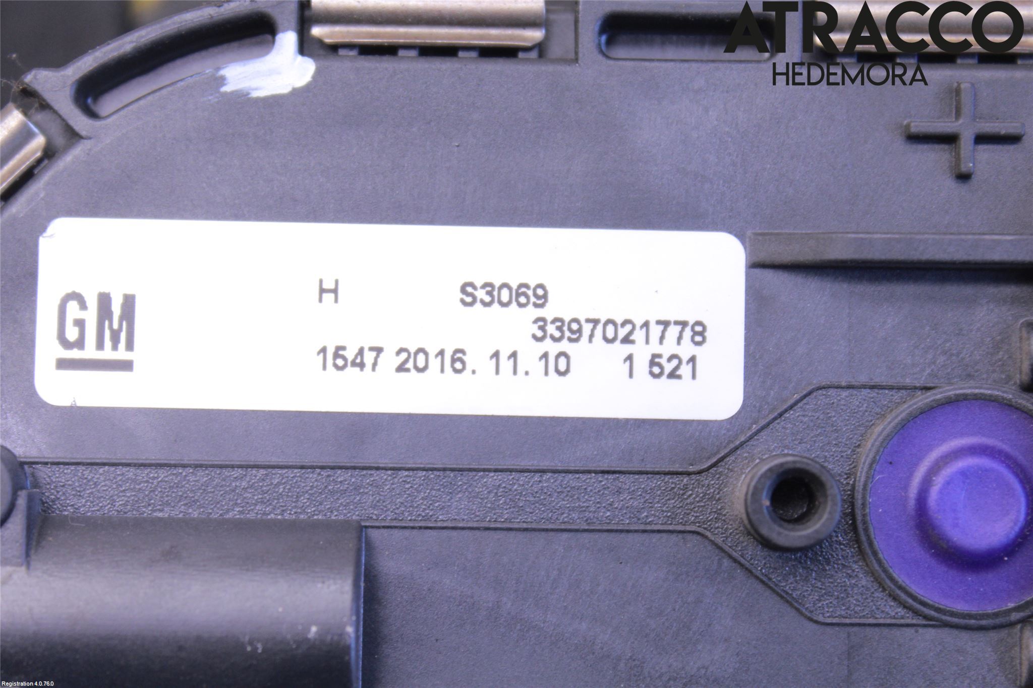 Opel ASTRA K 16-22 Torkarmotor Vindruta