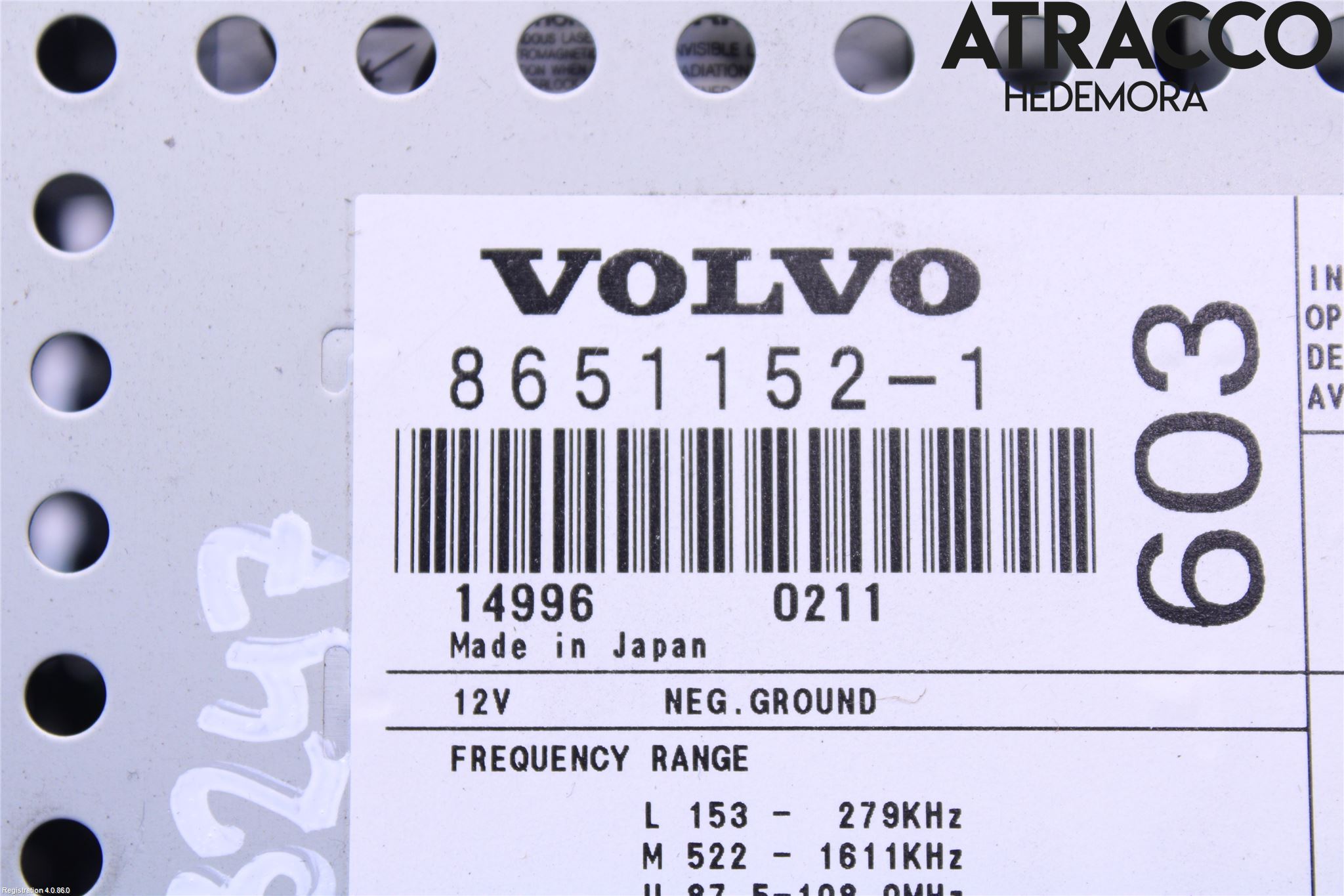 Volvo S60 01-04 Cd Radio - Multimediapanel