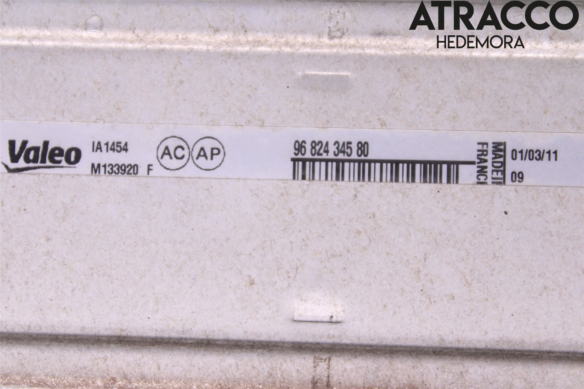 Peugeot PARTNER 08-15 Laddluft-Intercooler Kyl