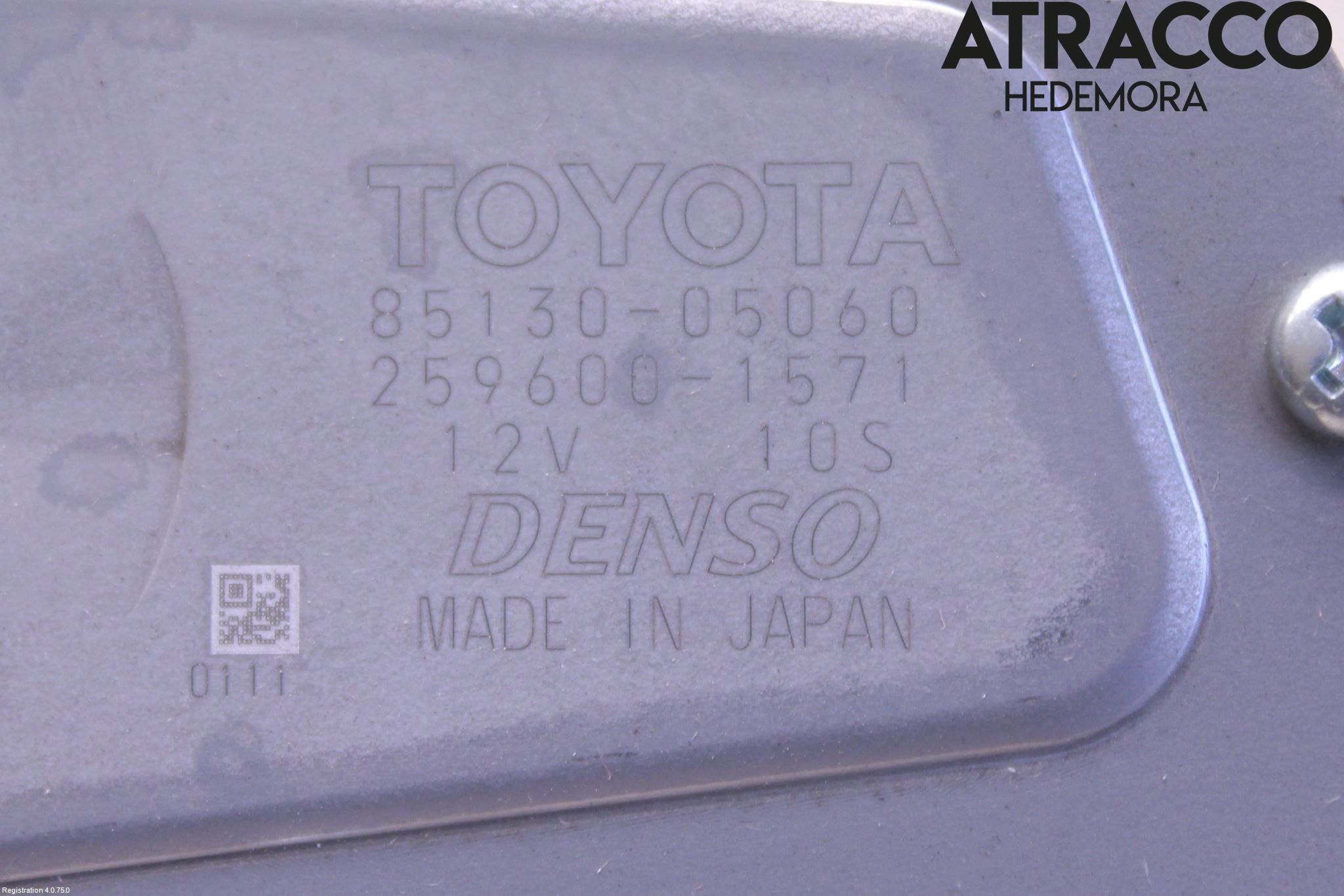 Toyota AVENSIS 16-18 Torkarmotor Baklucka