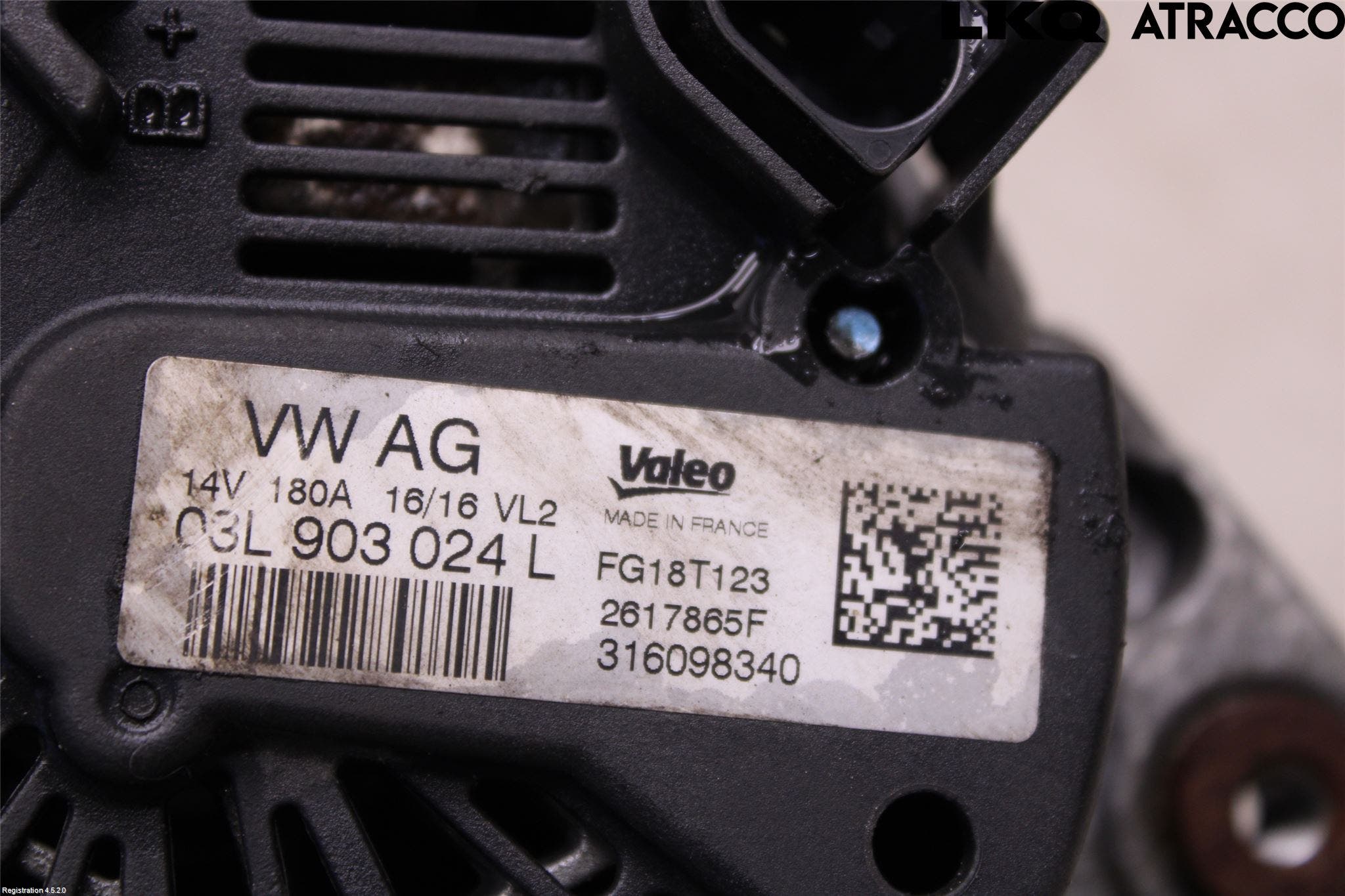 Volkswagen VW PASSAT 15-19 Generator