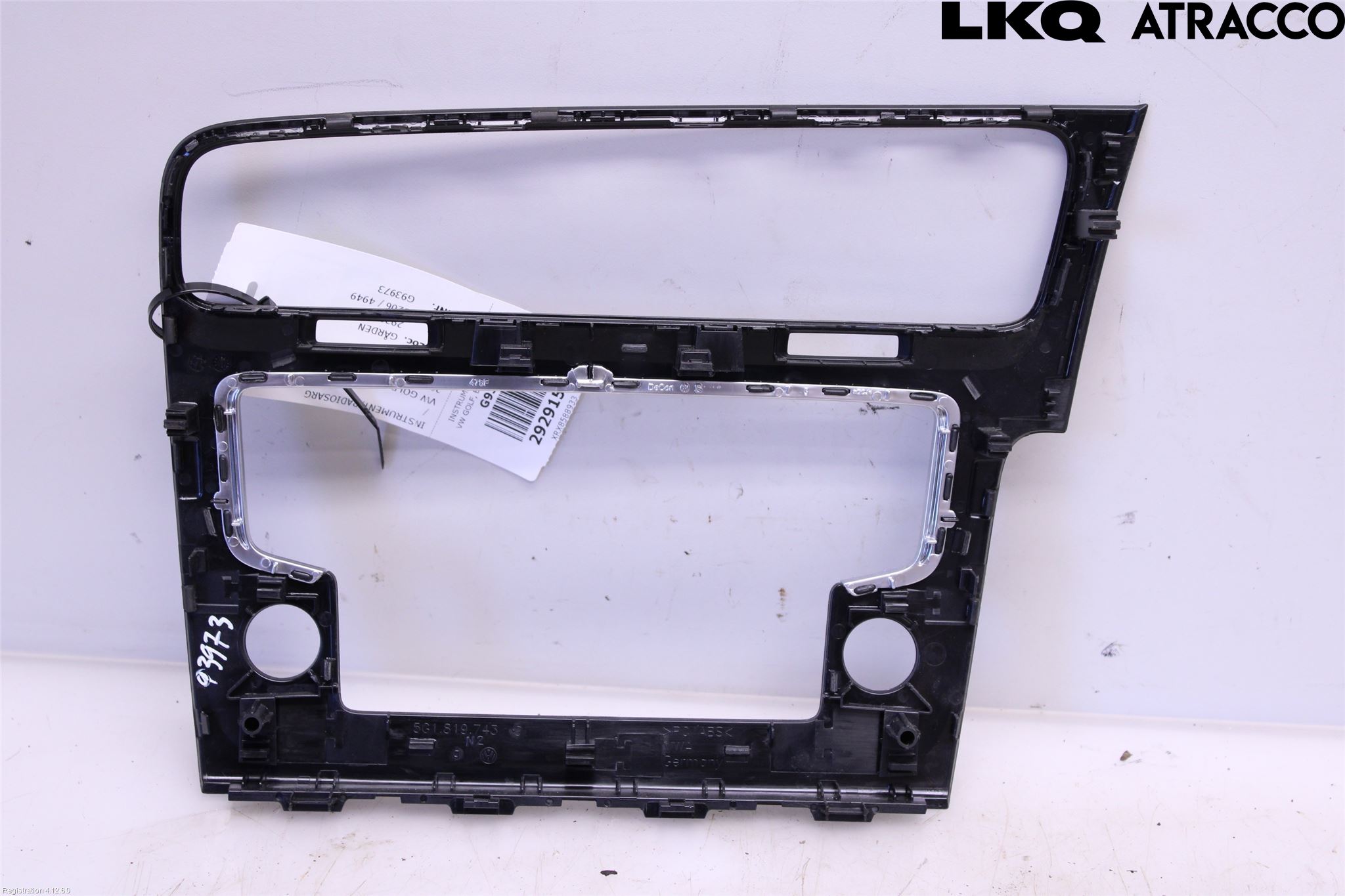 Volkswagen VW GOLF / E-GOLF VII 13-20 Instrument-Radio Sarg