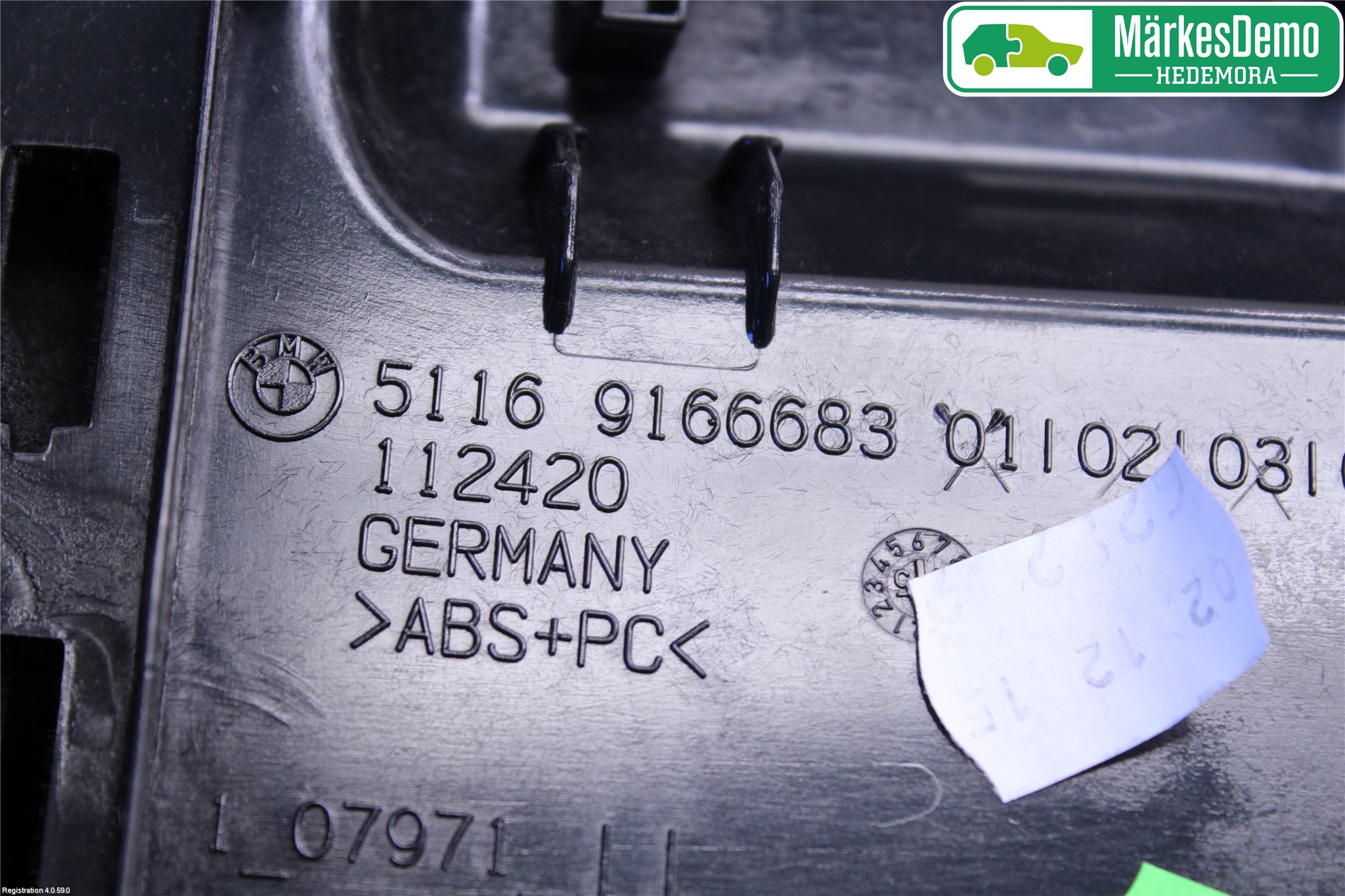 BMW 5 F10/F11/F18 09-17 Handskfack