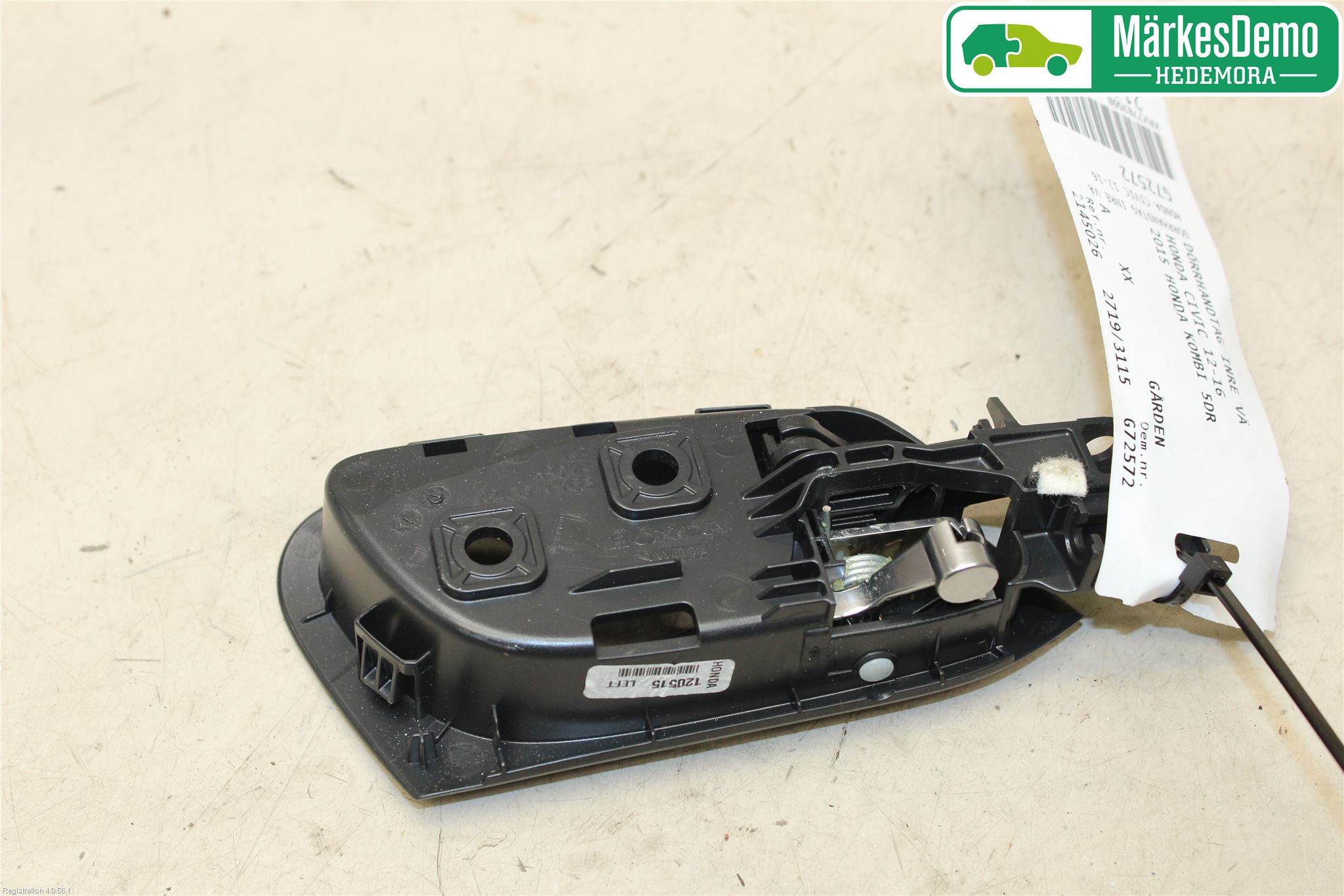 Honda CIVIC 12-16 Dörrhandtag Inre Vä