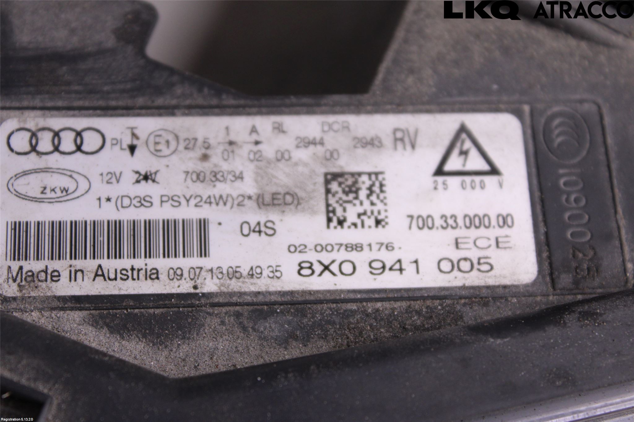Audi A1/S1 11-18 Strålkastare Vänster