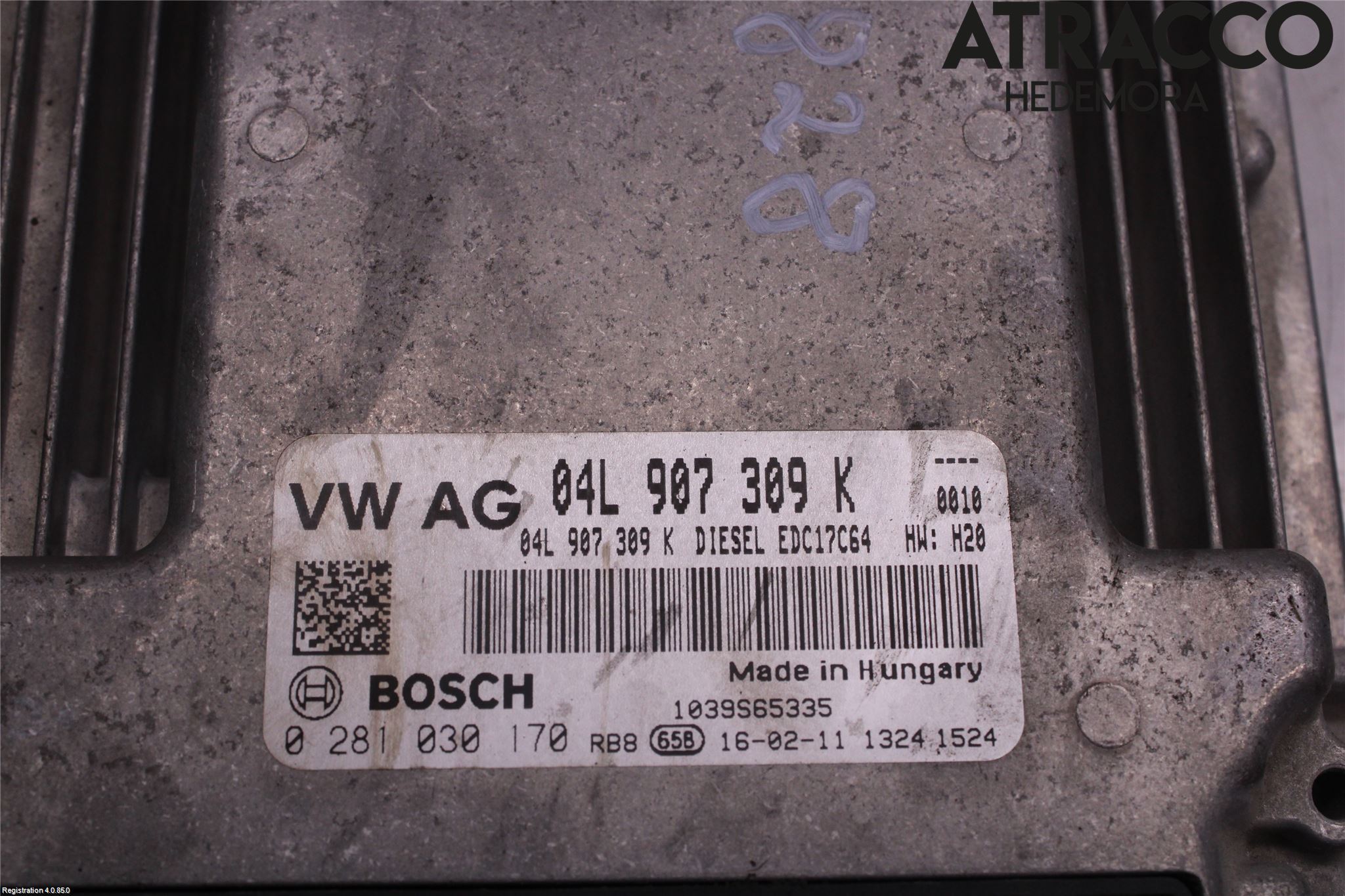Volkswagen VW CADDY 16-20 Styrenhet Inspump Diesel