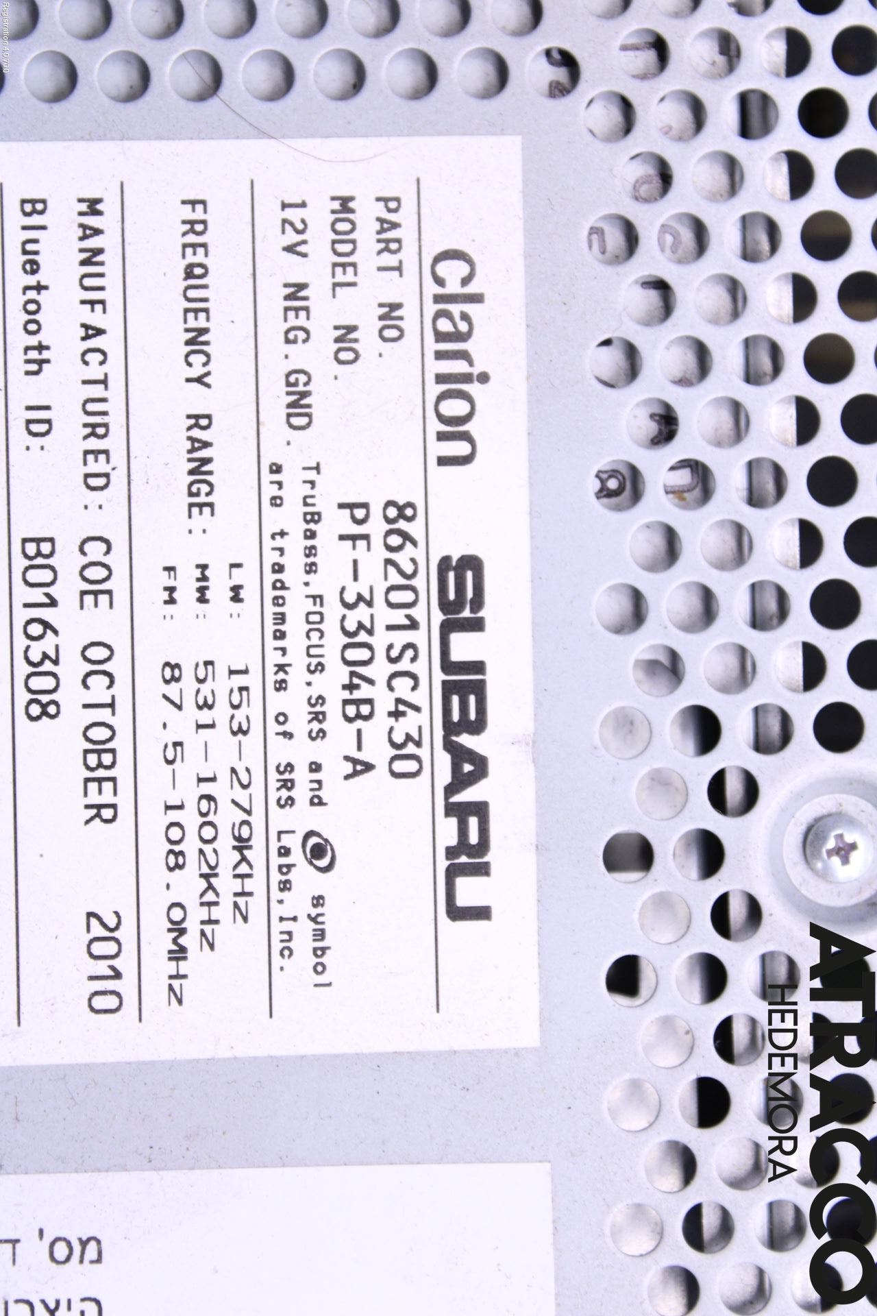 Subaru FORESTER SH 08-13 Cd Radio - Multimediapanel