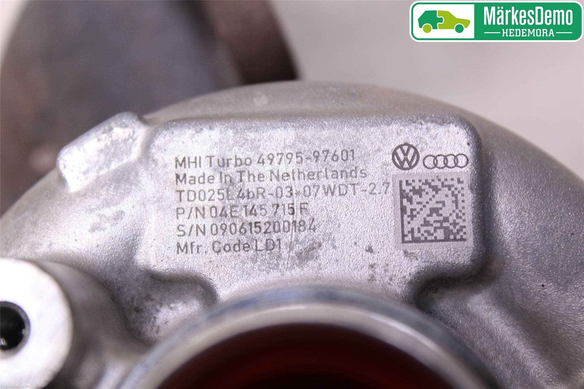 Volkswagen VW GOLF / E-GOLF VII 13-20 Turboaggregat