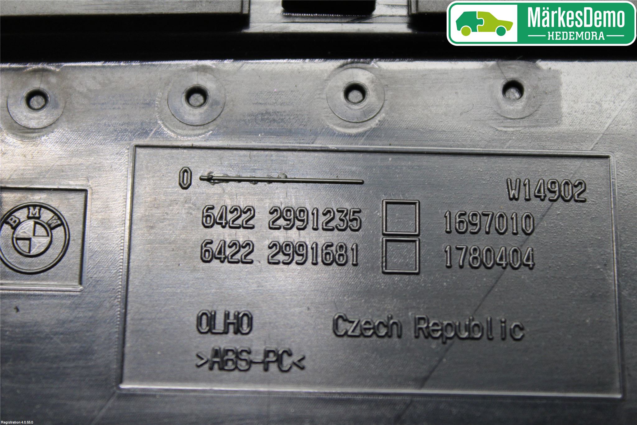 BMW X1 E84 10-15 Defrosterkanal-Munstycke