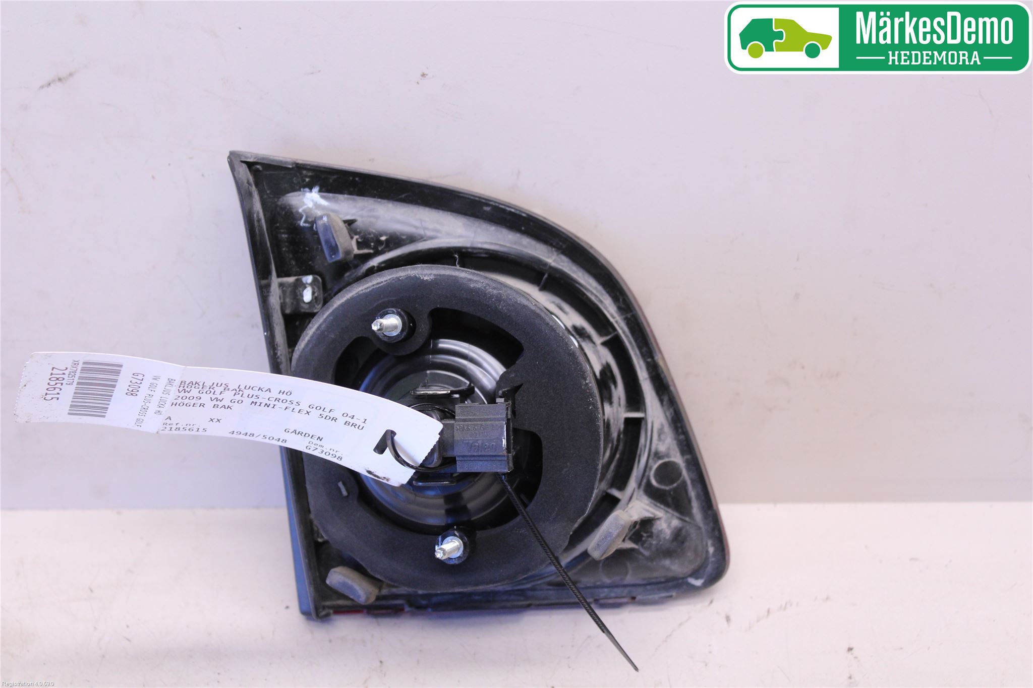 Volkswagen VW GOLF PLUS/CROSS GOLF 04-14 Bakljus Lucka Hö