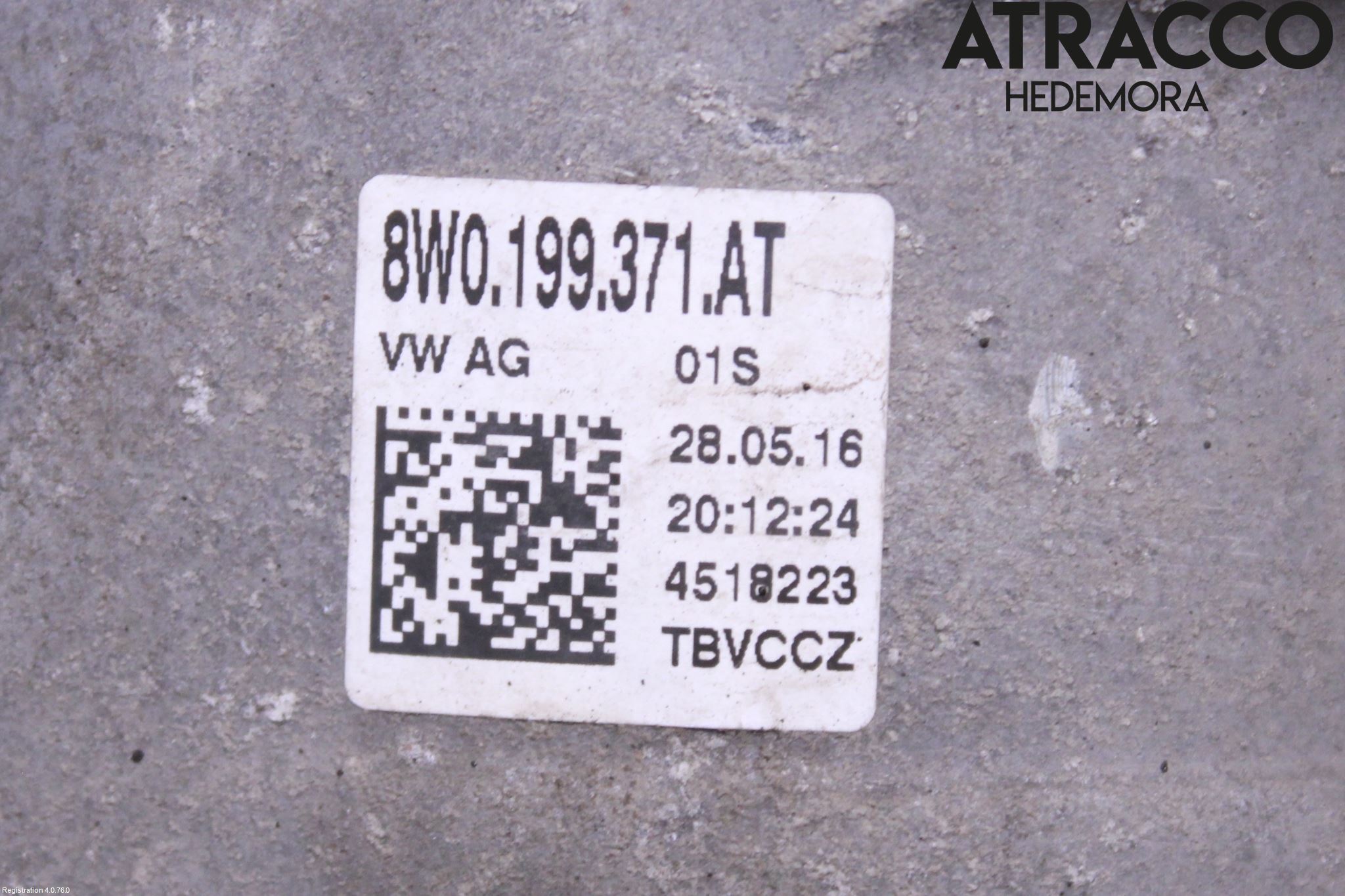 Audi A4/S4 B9 16-19 Motorkudde