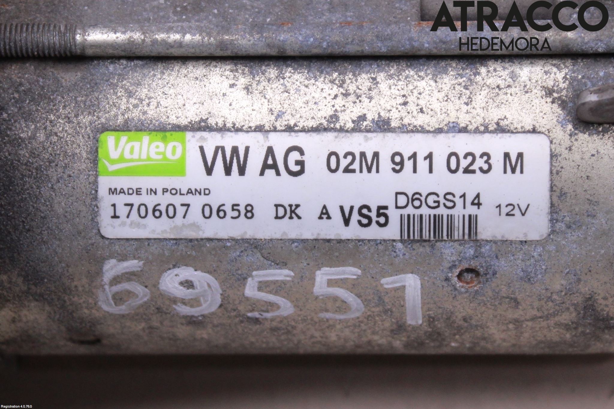 Audi A3/S3 05-13 Startmotor