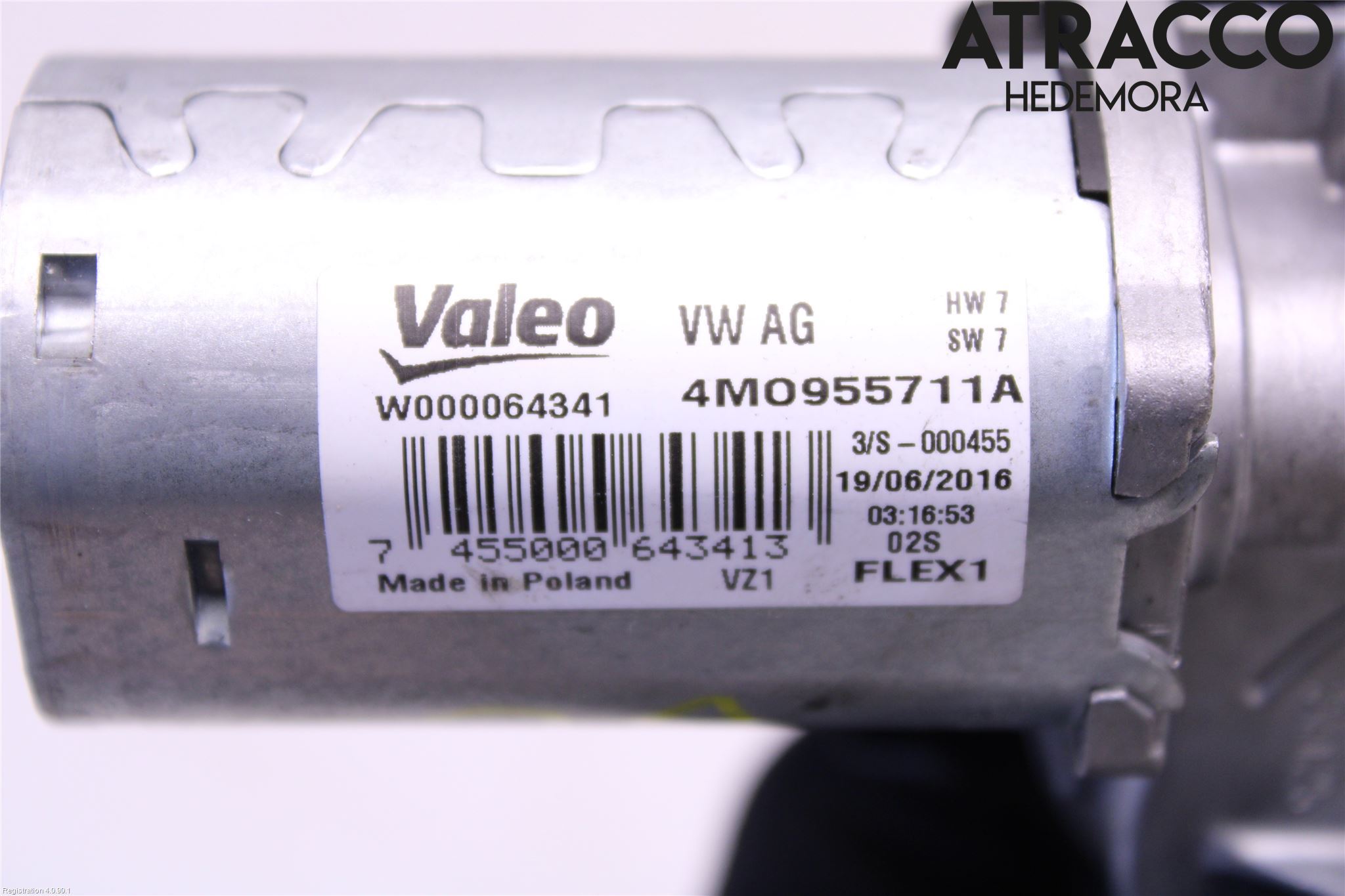 Audi A4/S4 B9 16-19 Torkarmotor Baklucka
