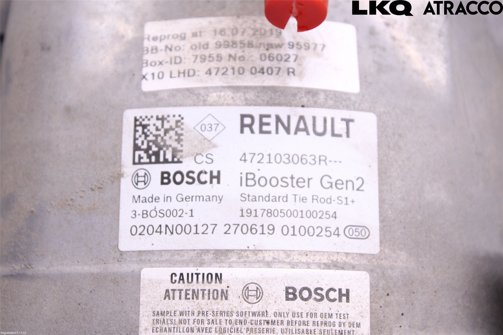 Renault ZOE/E-TECH 13- Bromsservo